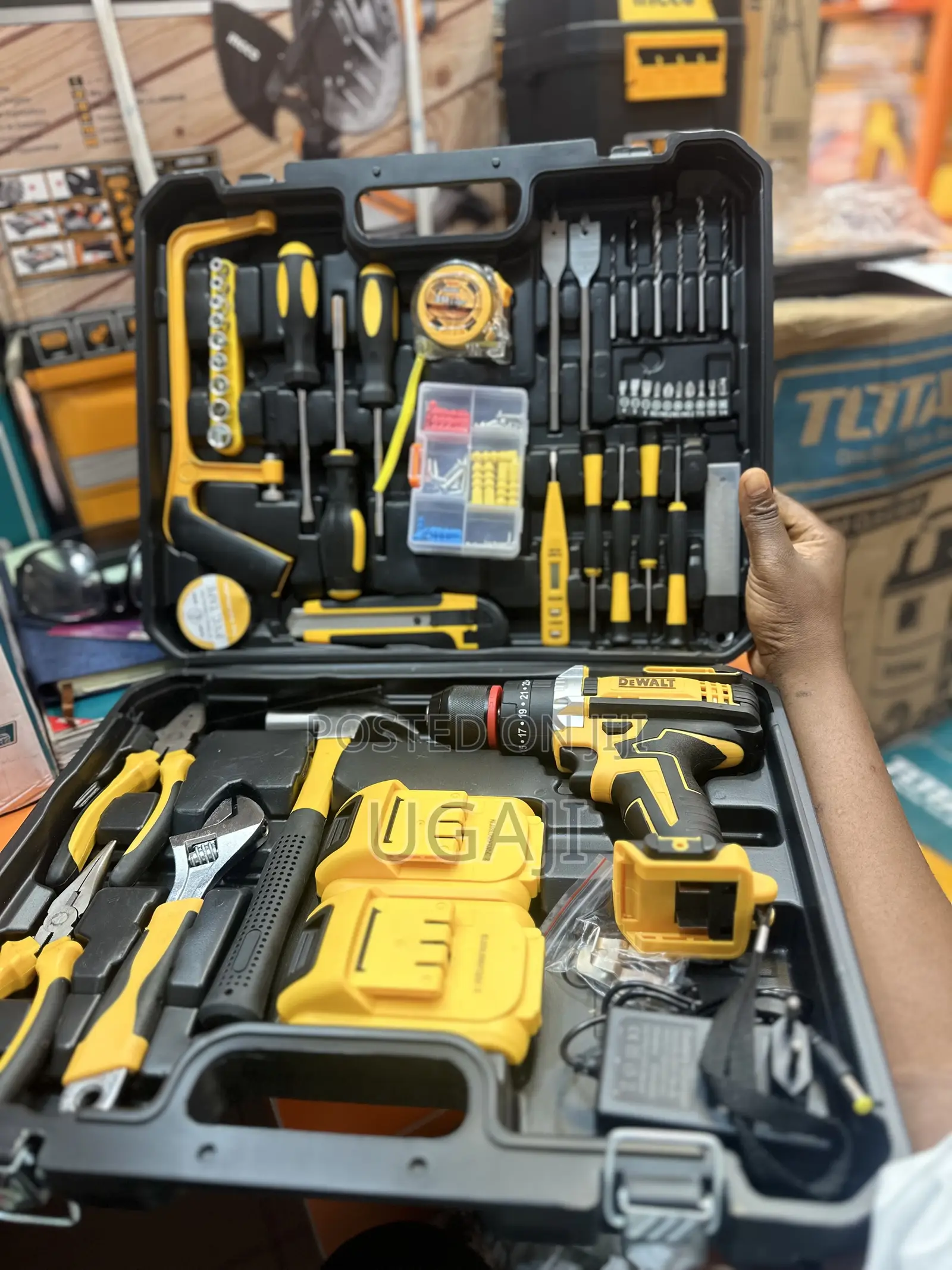 Dewalt Cordless Impact Drill With Full Set Tools  