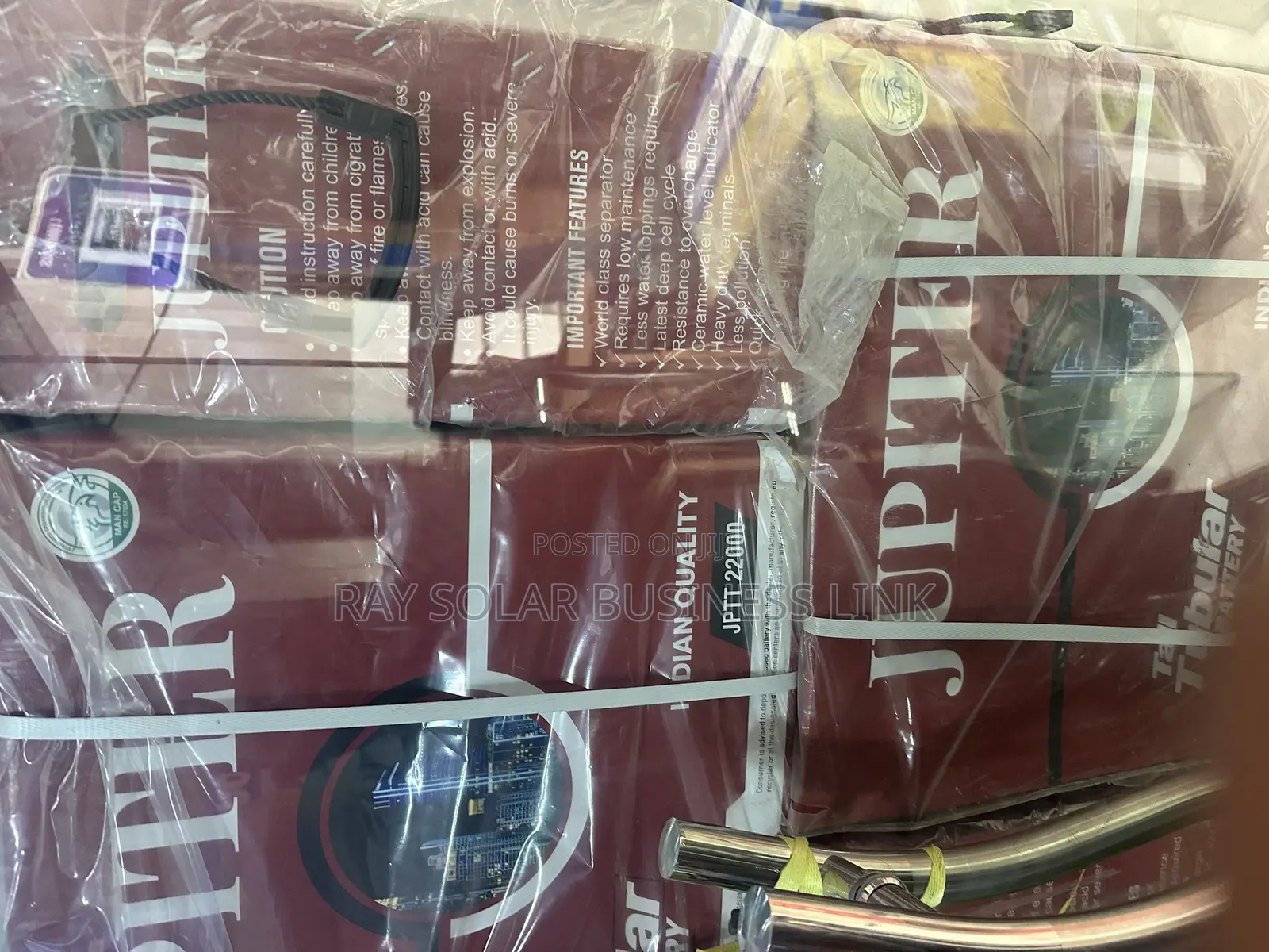 Jupiter 220ah Tubular Battery