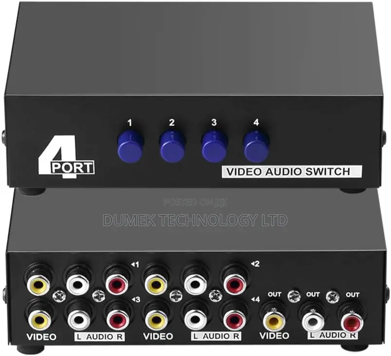4-port Video Audio Switch