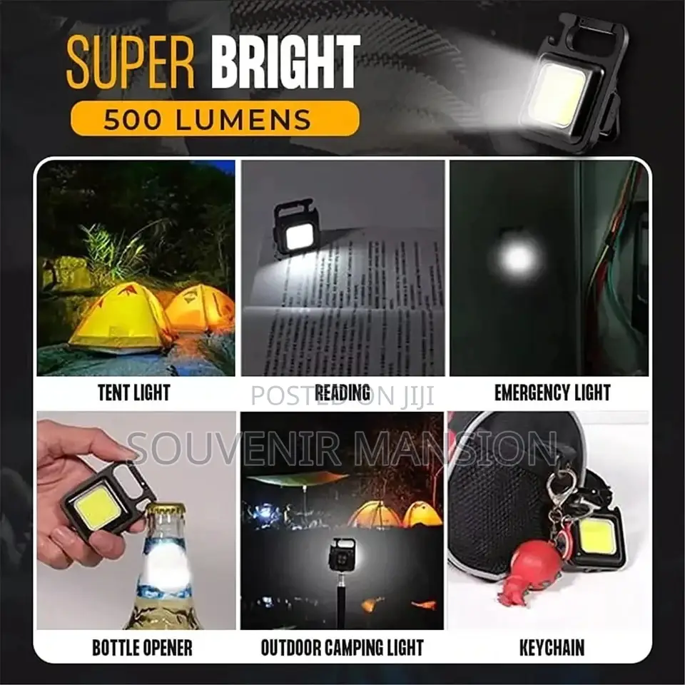 Mini Portable Keychain Flashlight Work Lamp