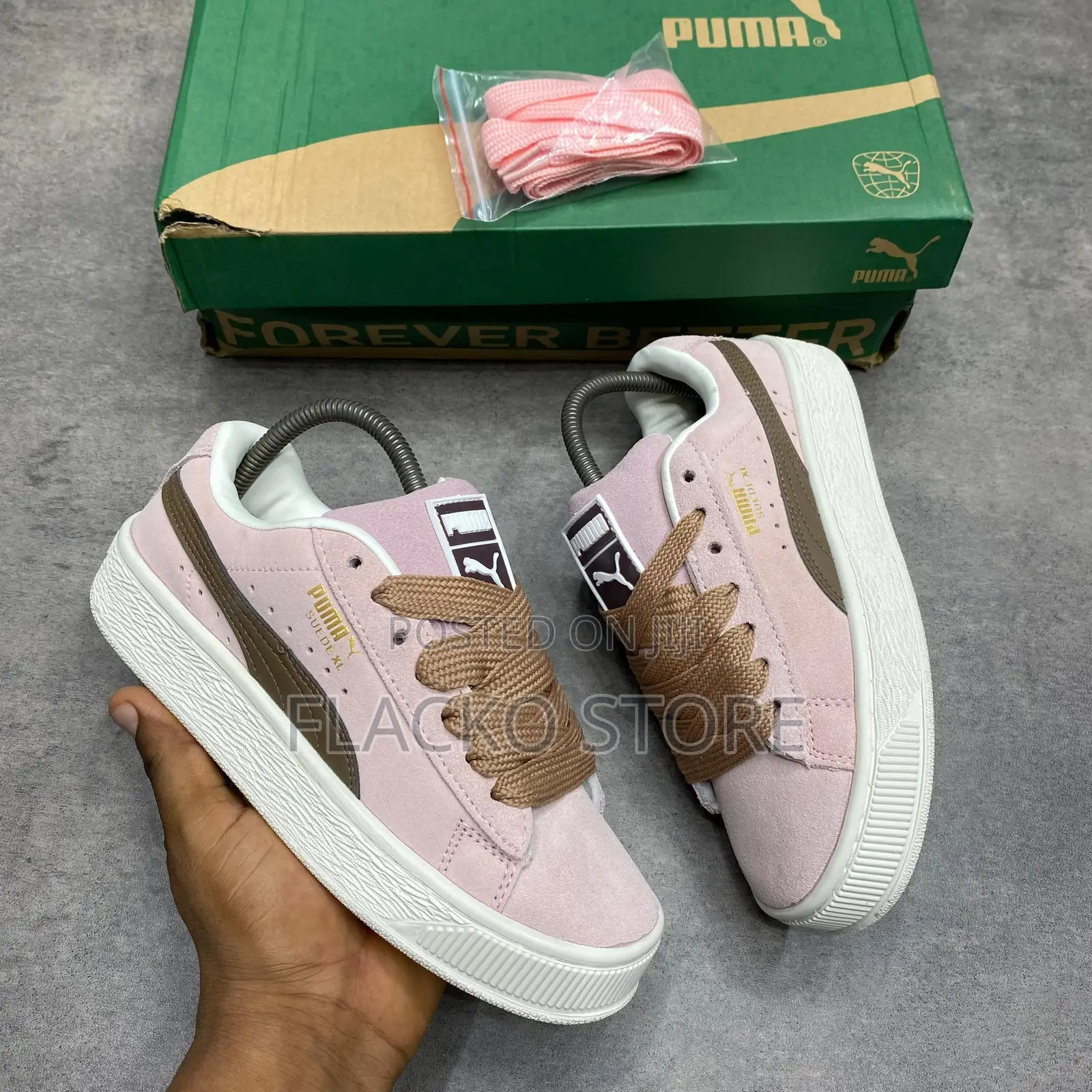 Original Puma Suede XL Women Pink Sneakers