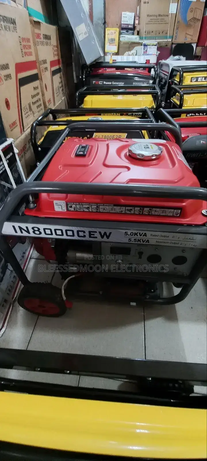 I Power Semi Silent 100 Percent Cooper Generator 5.5kva
