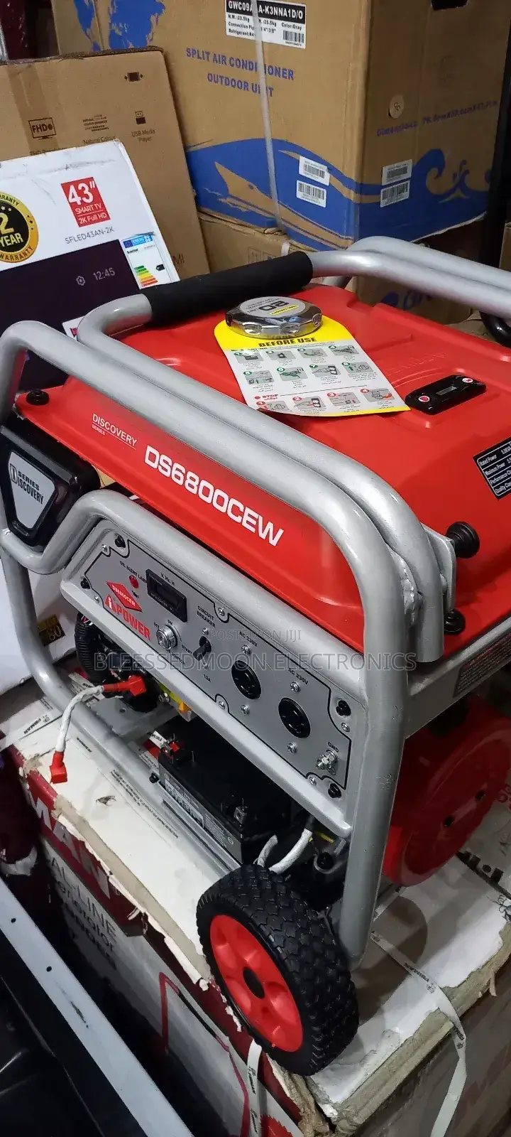 I Power Full Japan Cooper Coil Generator 6.5kva 3 Yrs Warran