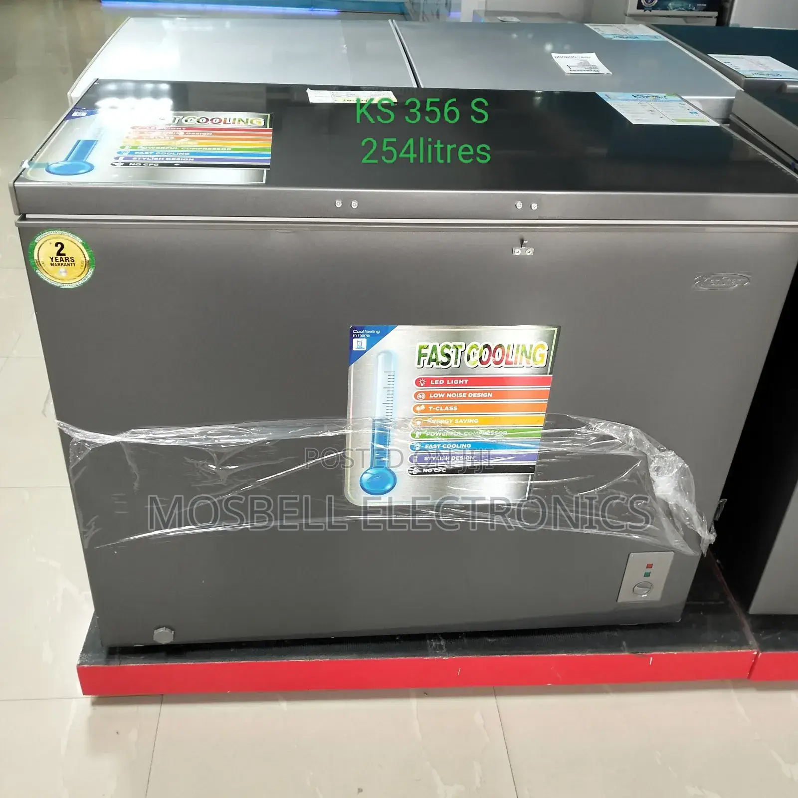 Kenstar Chest Freezer KS 356 S Silver Color