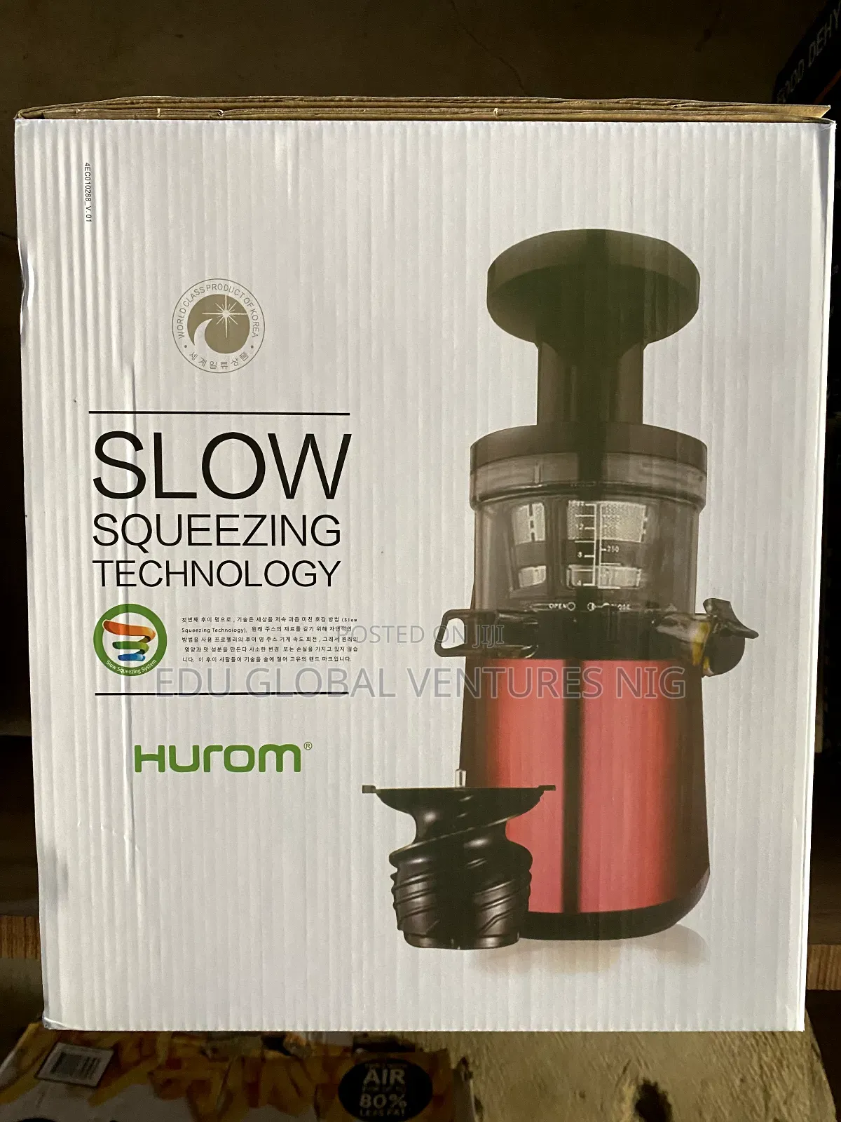 Hurom Slow Juicer(Heavy Duty). Hu-600 150watts.