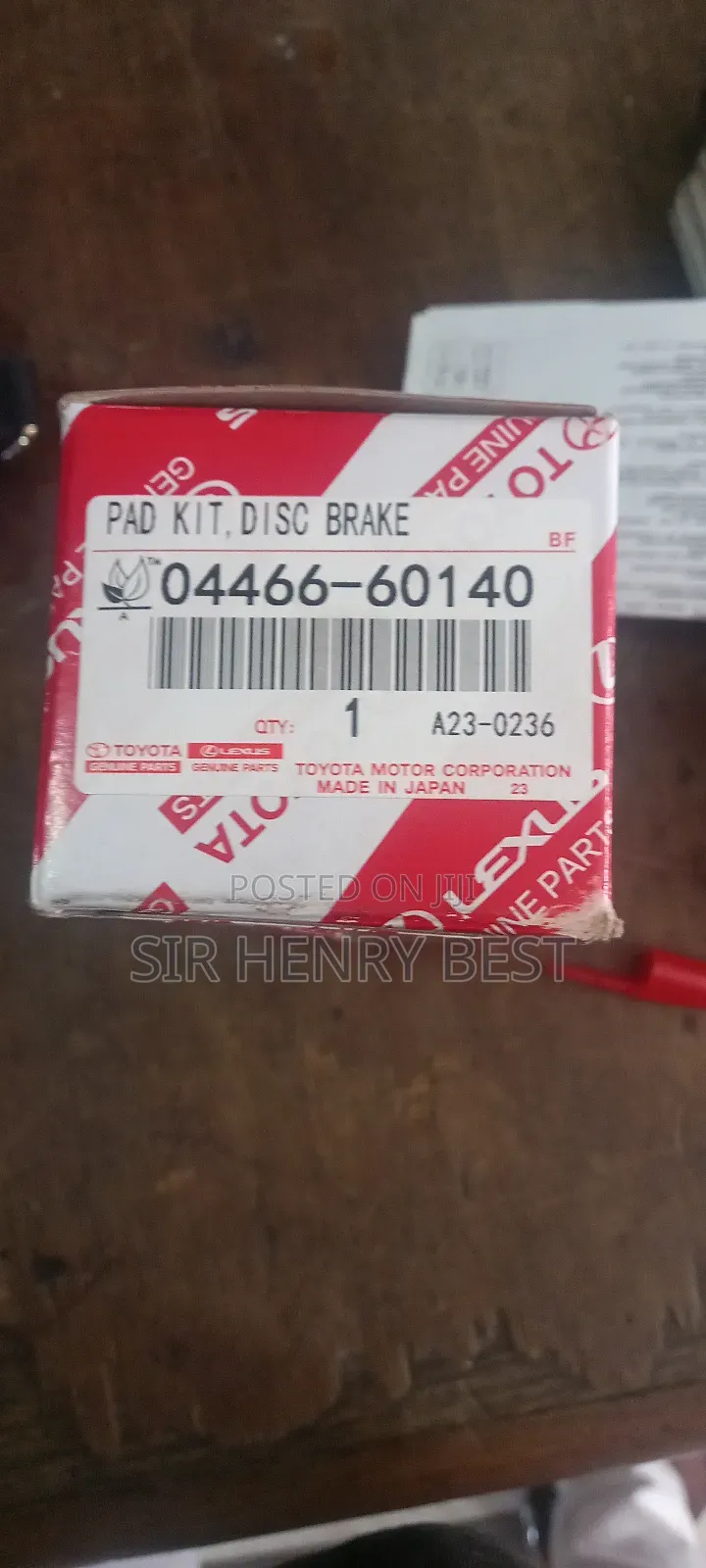 Rear Brake Pad Landcrusier Prado/Lexus GX 460