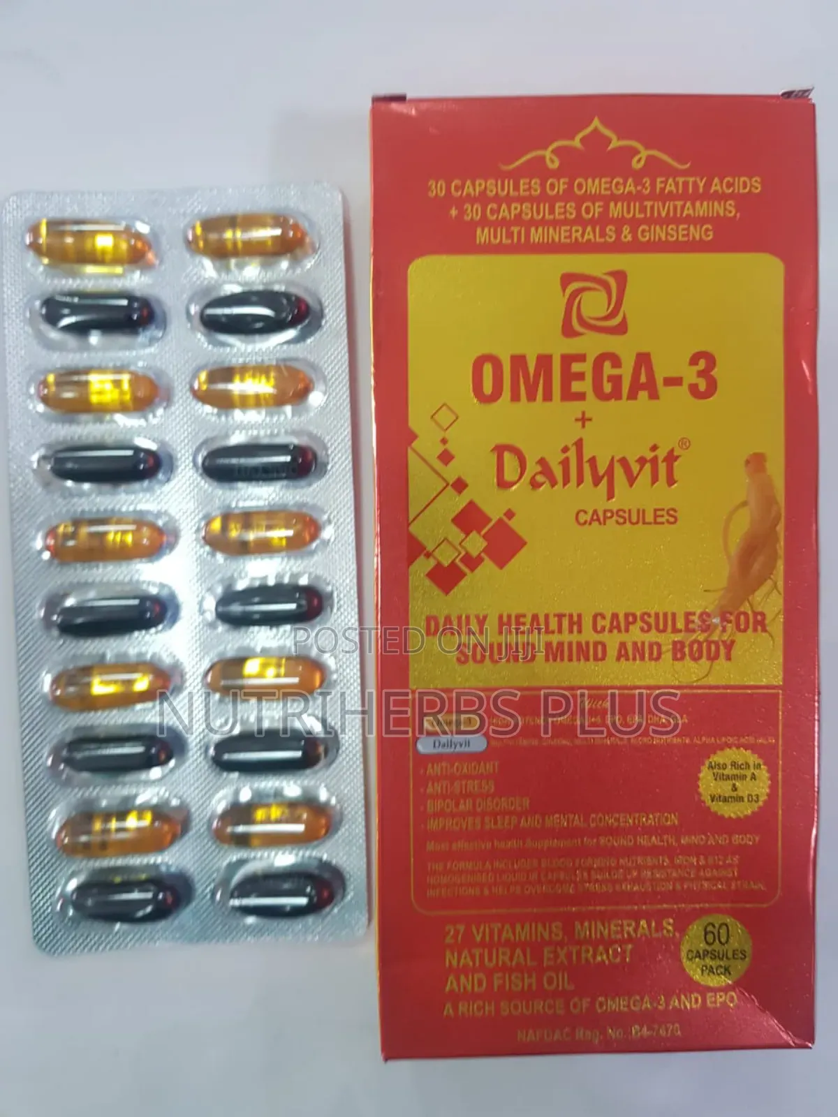 Omega-3+ Dailyvit Capsules: Multivitamins for Mental Health