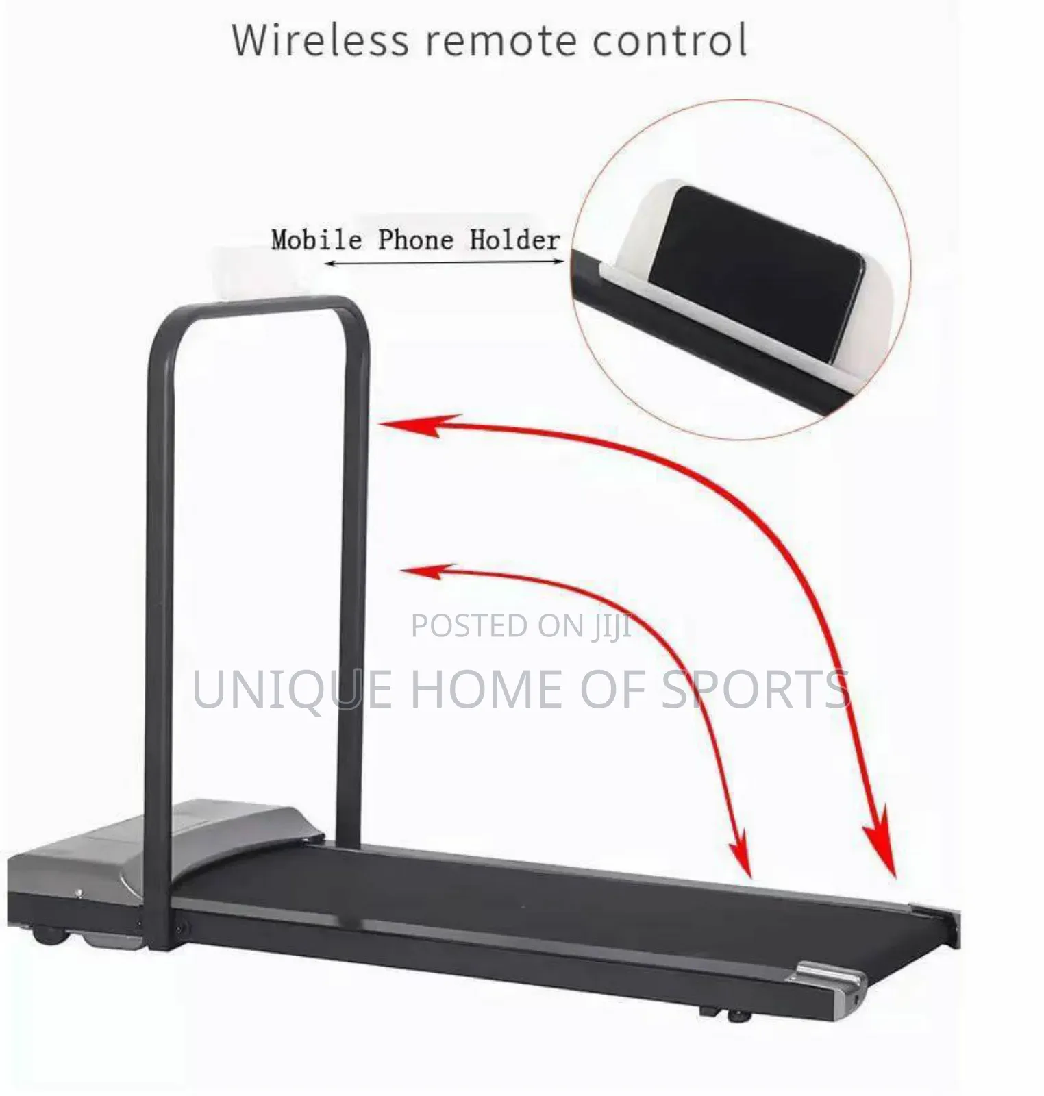 Platform Treadmill With Handle