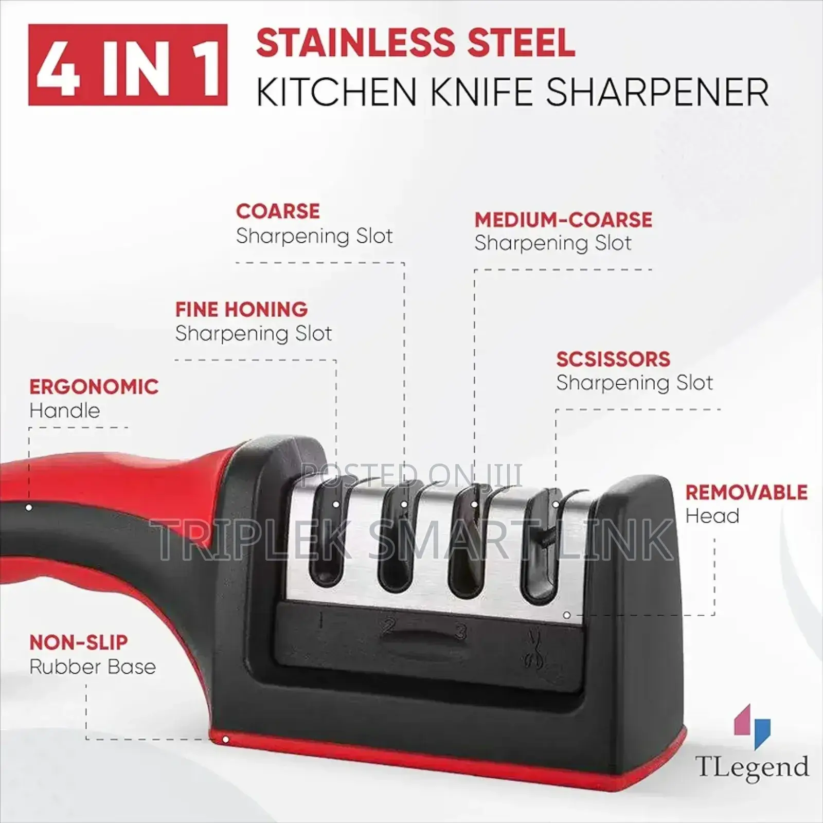 4 In 1 Knife And Scissors Sharpening Tool, Gift And Souvenir