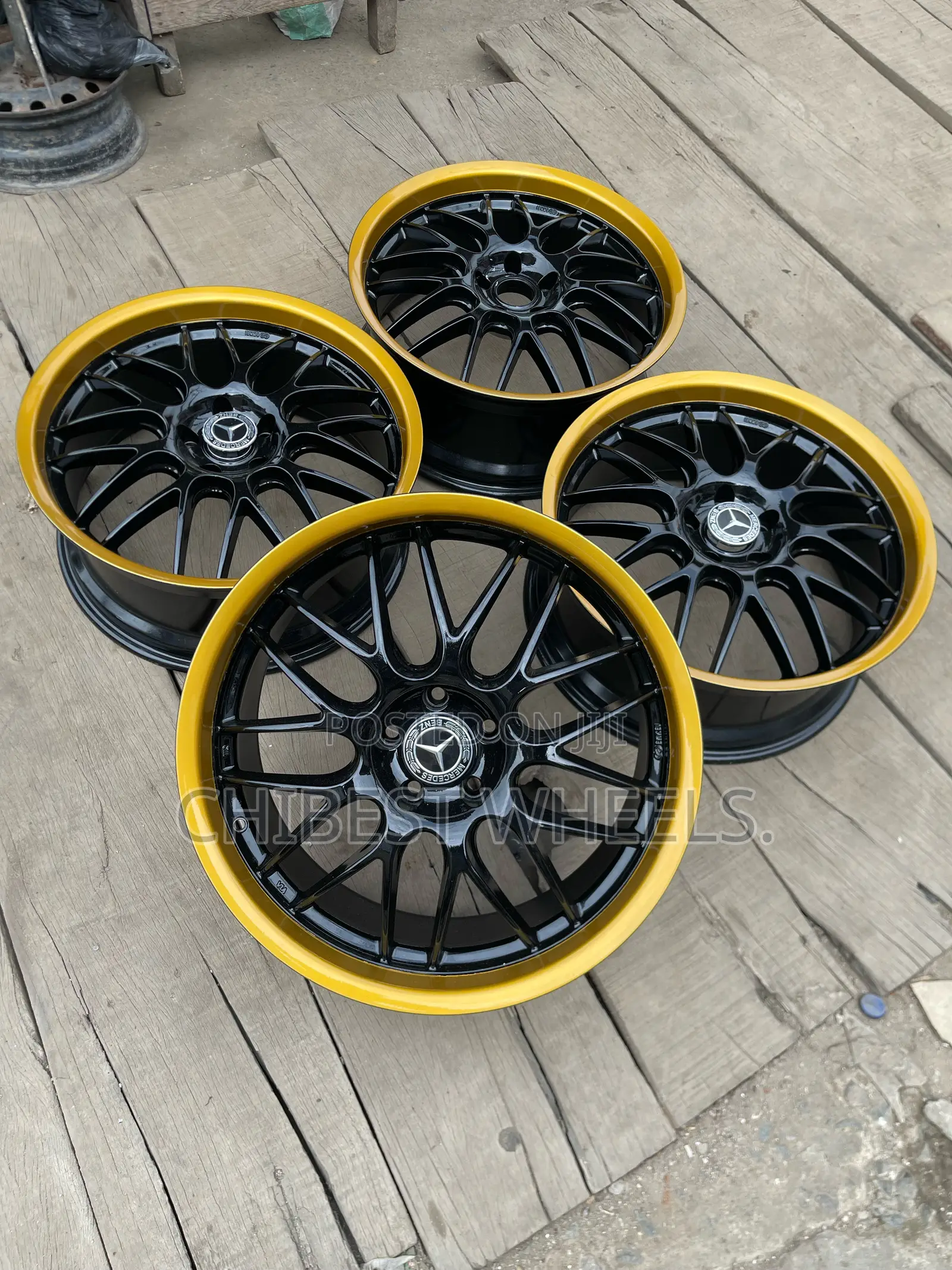 20 Rim Black and Gold Available for Mercedes Benz