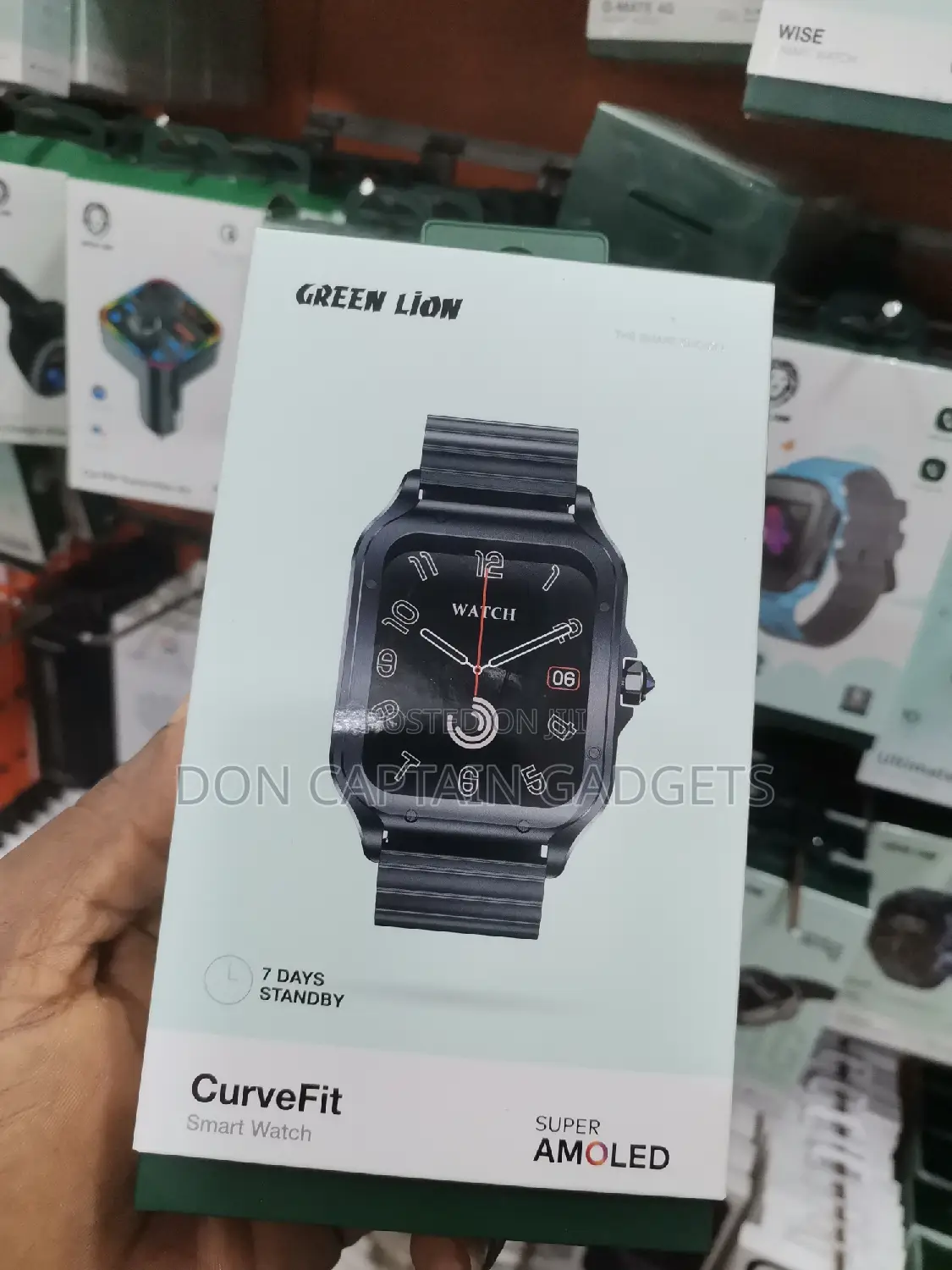 Green Lion Curve Fit Amoled Smart Watch