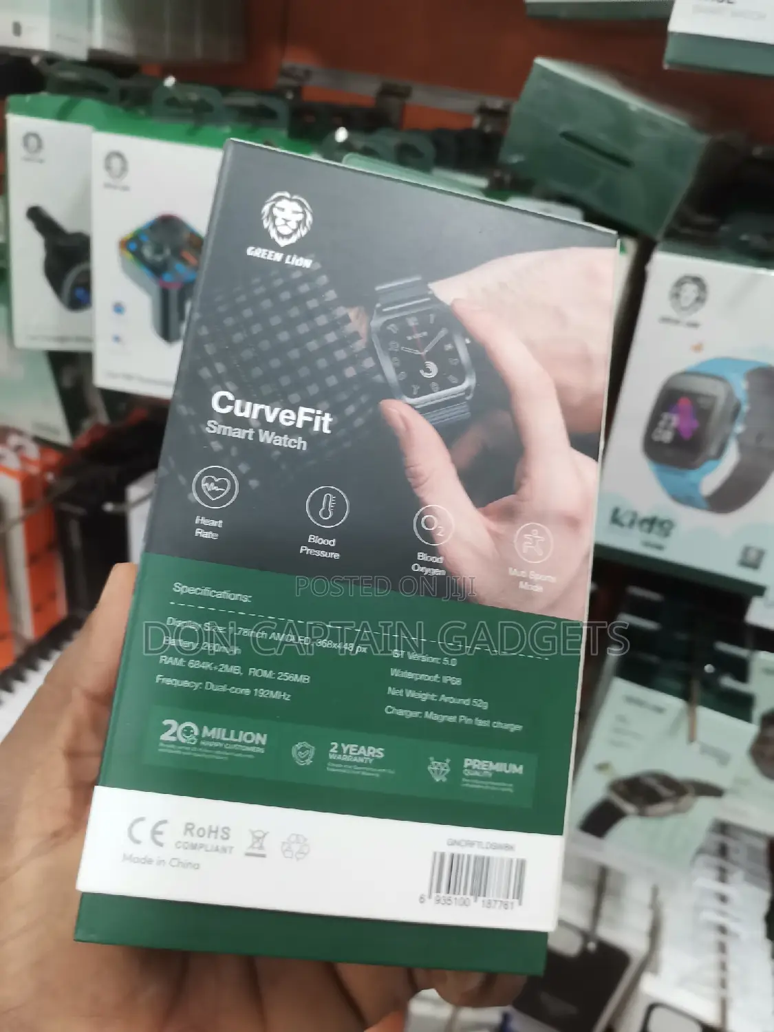 Green Lion Curve Fit Amoled Smart Watch