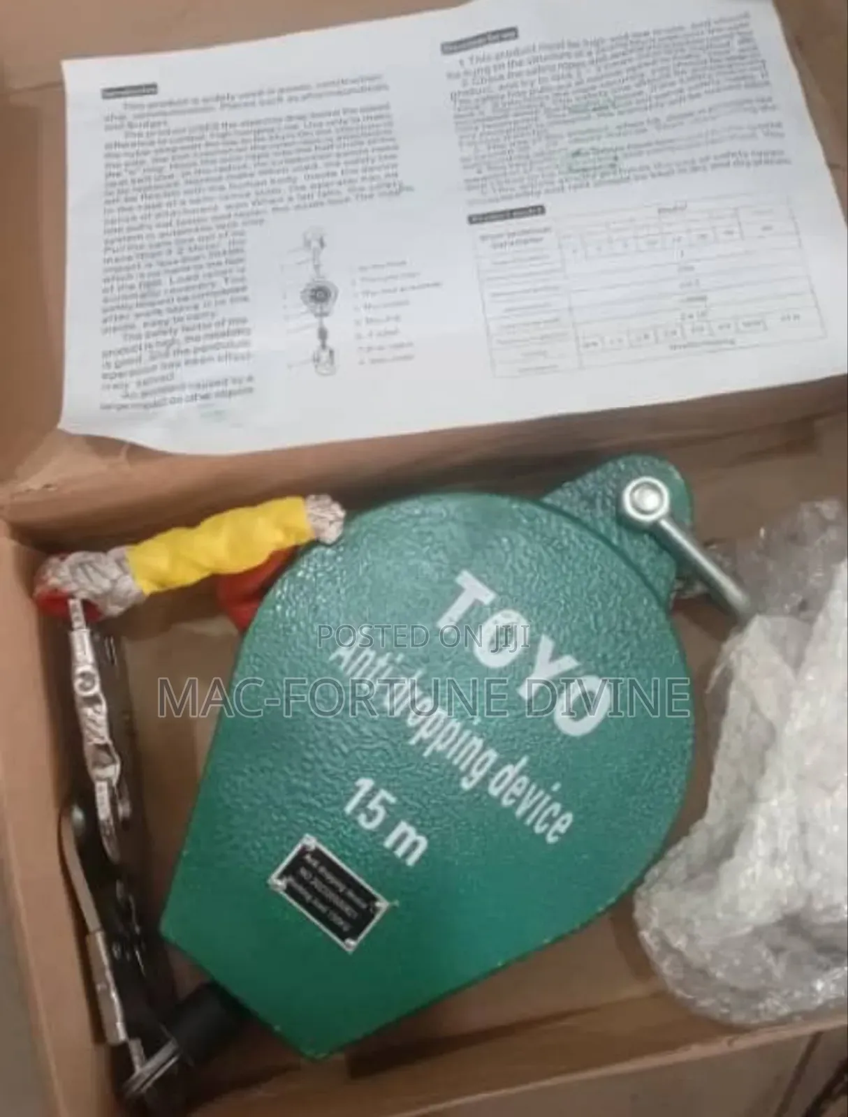TOYO 15m Anti Dropping Device