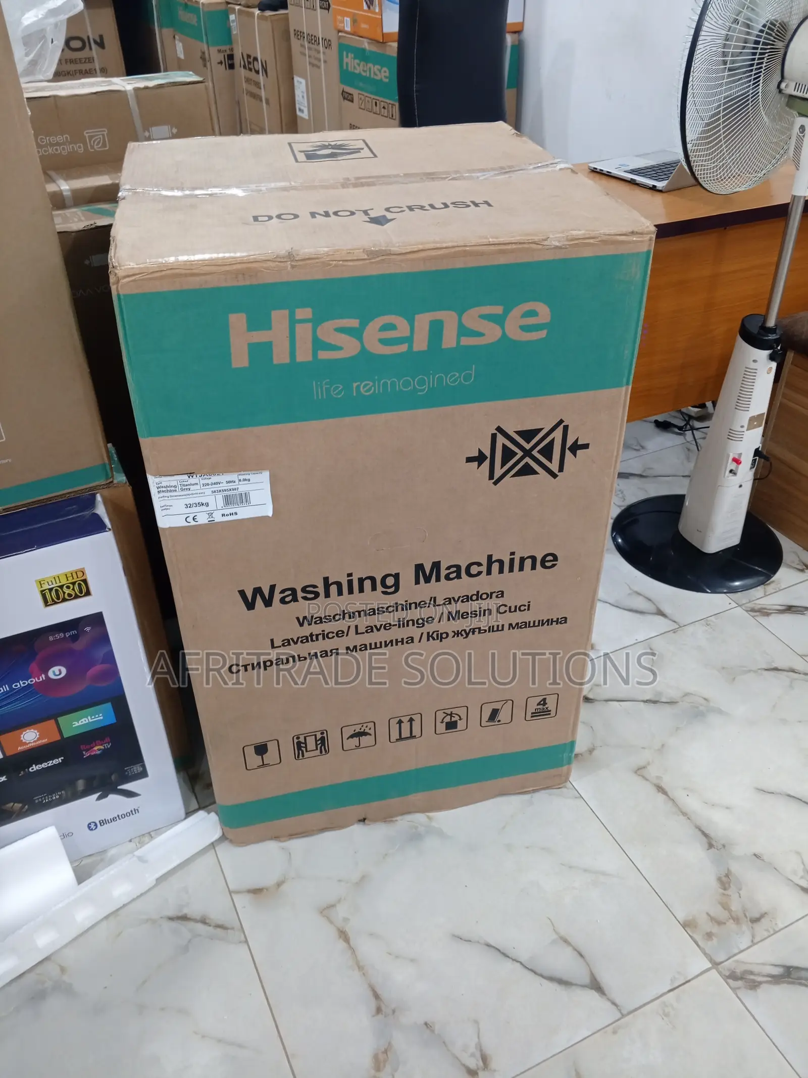 Brand New Hisense WM802T-WTJA 8KG Top Load Washing Machine