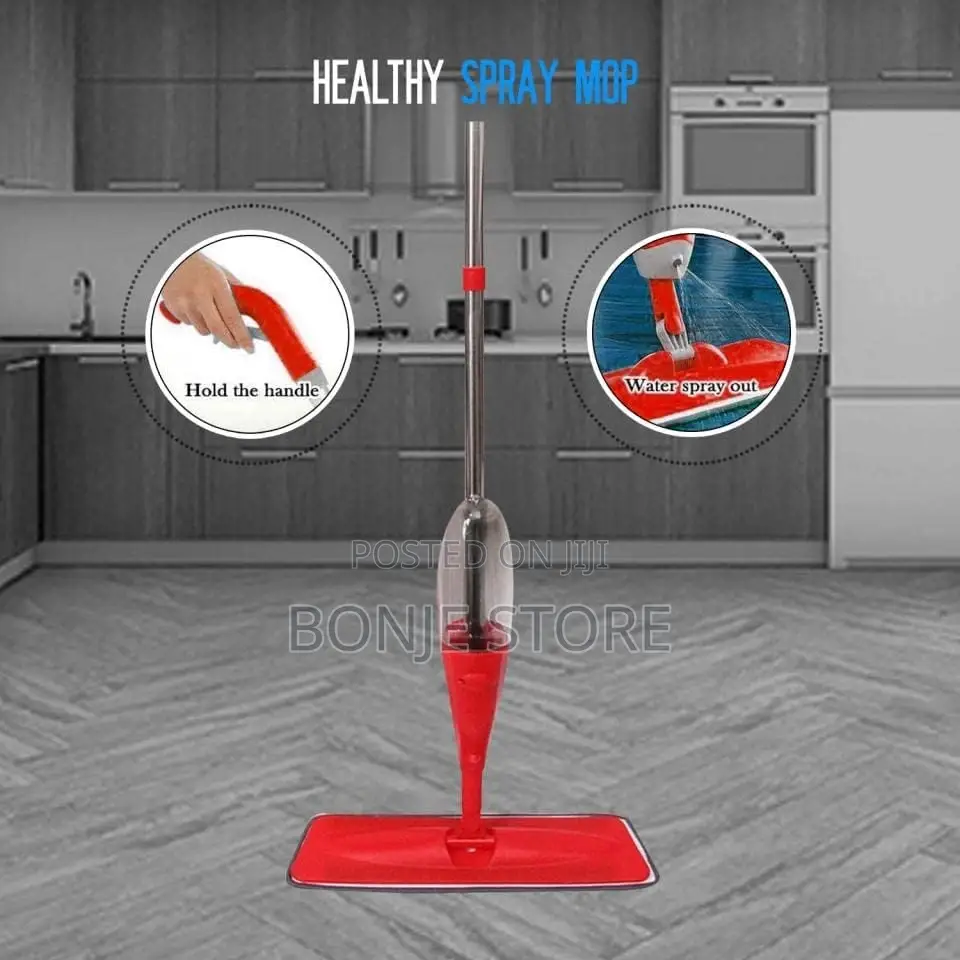 Water Spray Mop Wet and Dry Flat Mop With Refillable Sprayer