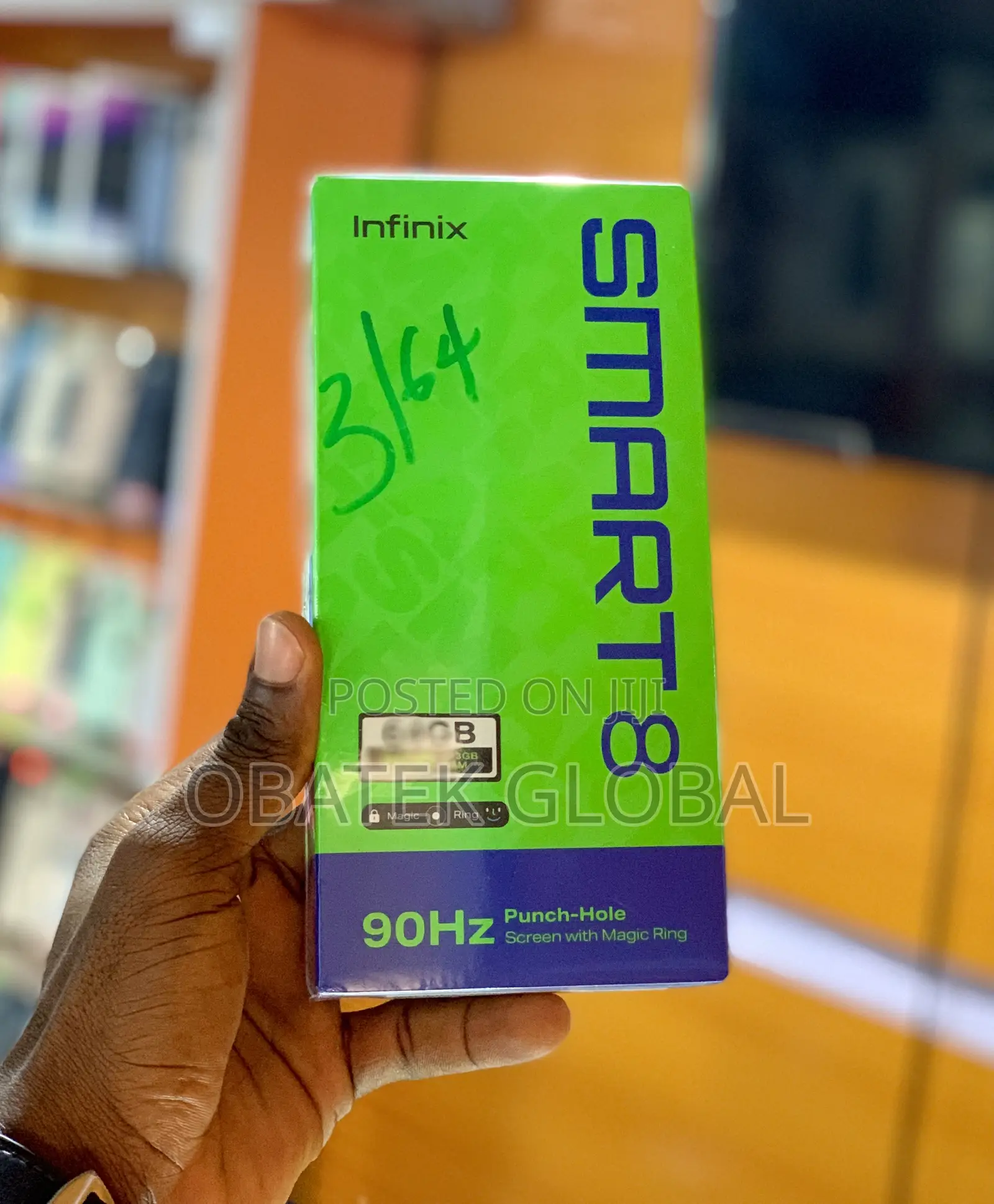 New Infinix Smart 8 64 GB Black