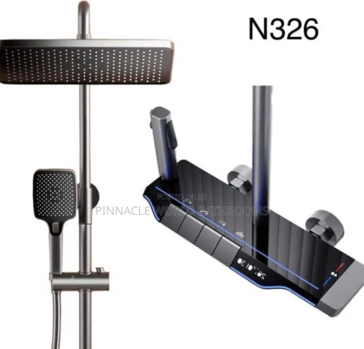 England Executive Standing Shower With Light Display