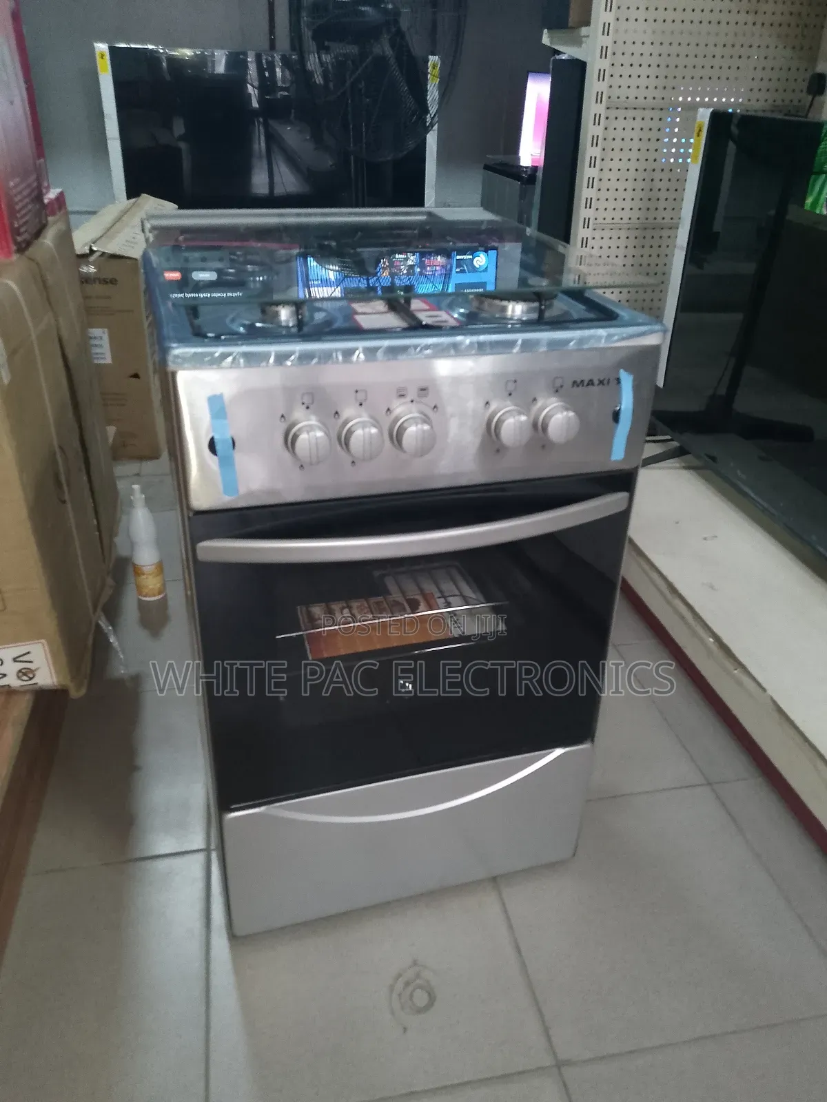Brand New >Maxi 4 Gas Burner Automatic With Oven Grill. >