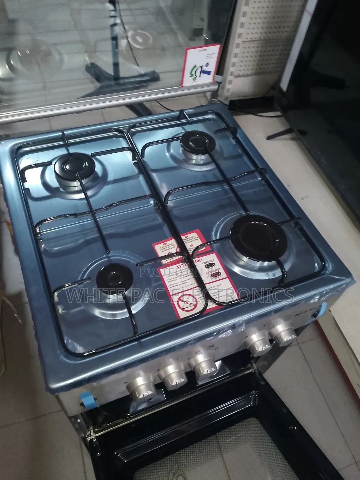 Brand New >Maxi 4 Gas Burner Automatic With Oven Grill. >