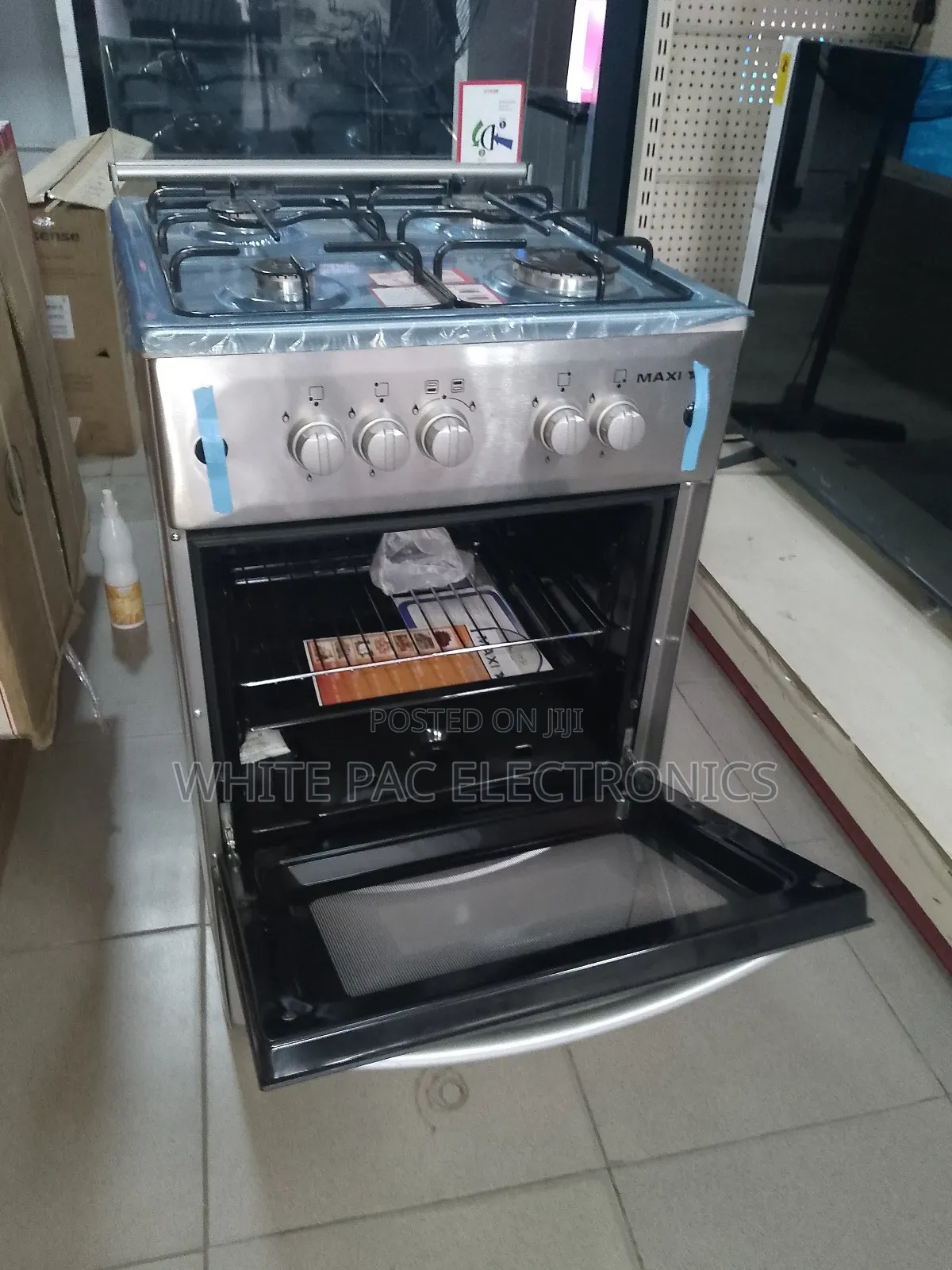 Brand New >Maxi 4 Gas Burner Automatic With Oven Grill. >