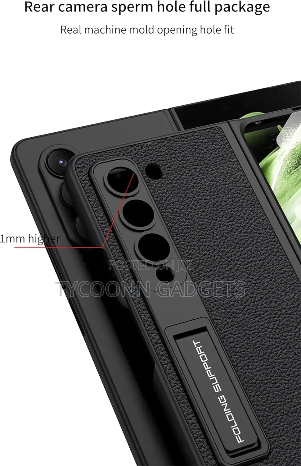 Samsung Fold 5 Case With Screen Protector and Kickstand