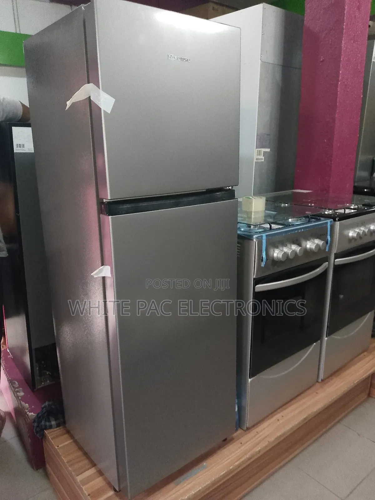New >Hisense 205-Litre Two Door Fridge (Fridge and Freezer)