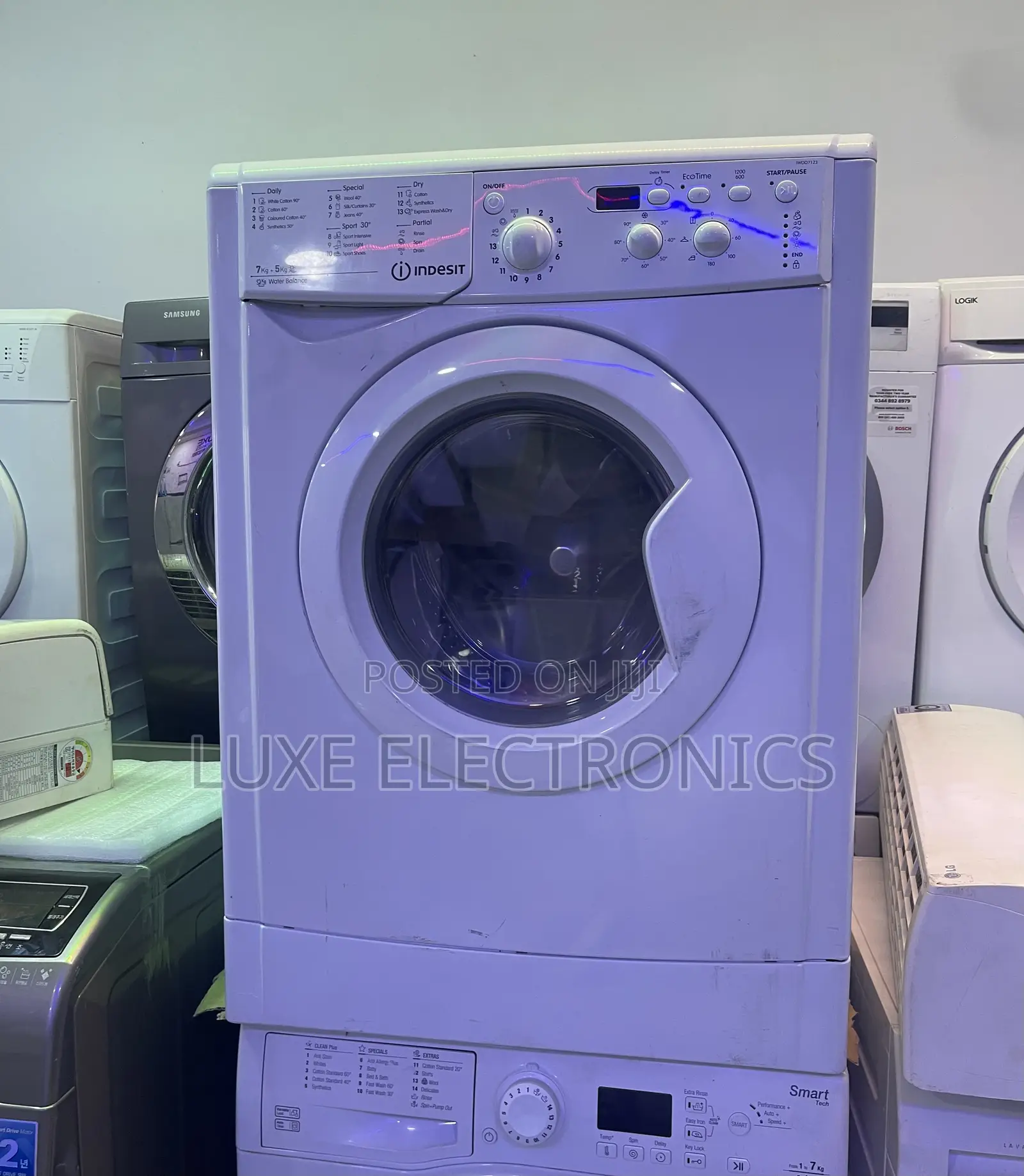 7kg European Used Washer And Dryer Automatic Washing Machine