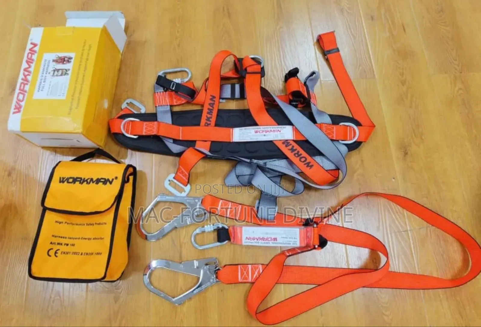 Original Quality Workman Tops Body Harness Double Hook Belt