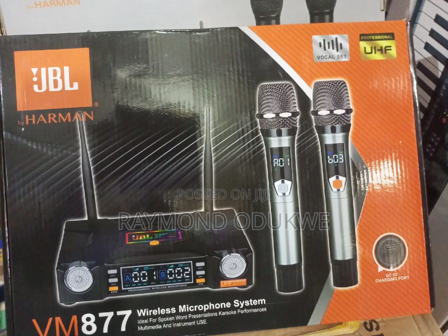 Professional Rechargeable JBL Double Wireless Microphones