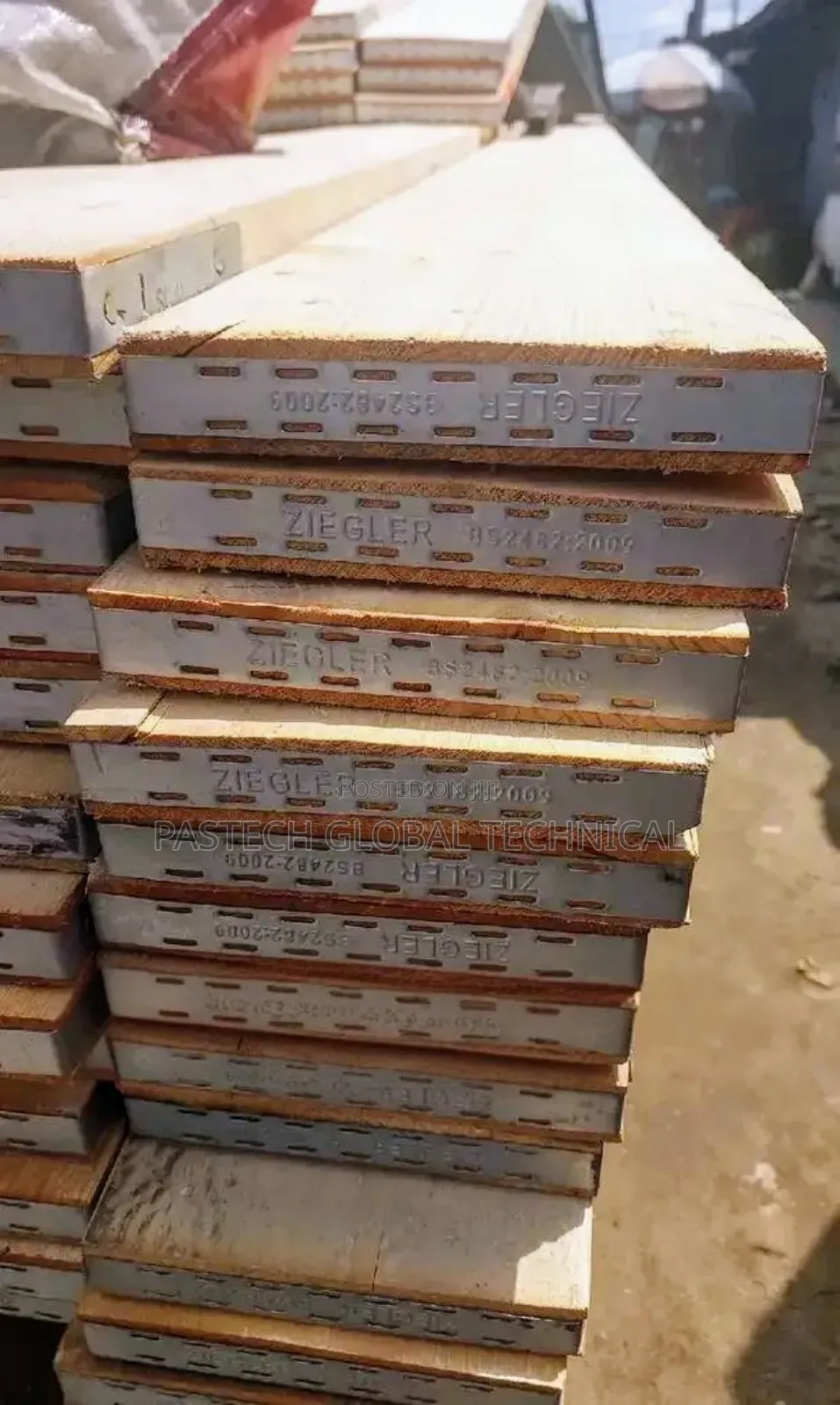 4-Meter Wooden Scaffolding Boards
