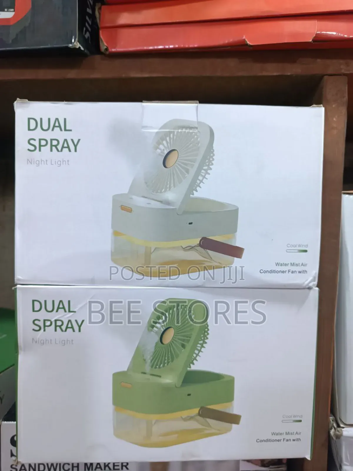 Dual Spray Cooling Fan With Humidifier