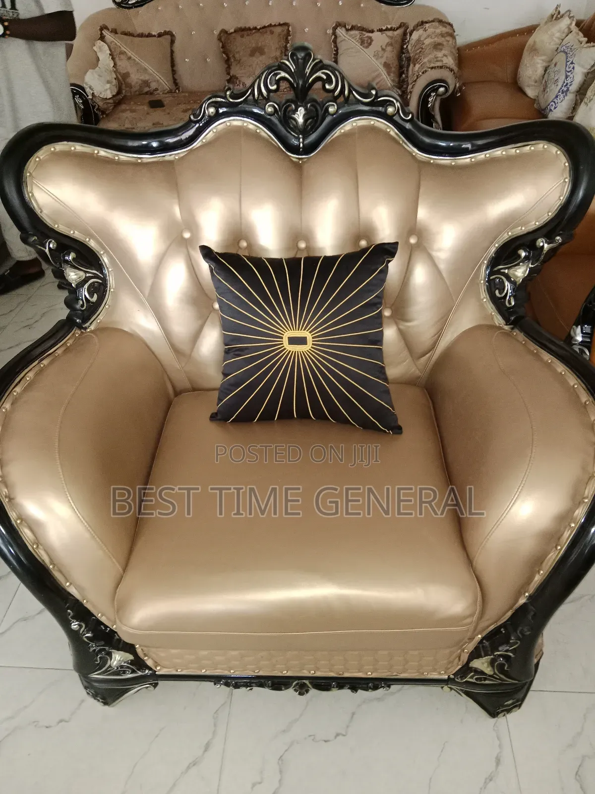 Most Exclusive Royal Turkey Sofa Gold With Pure Leather