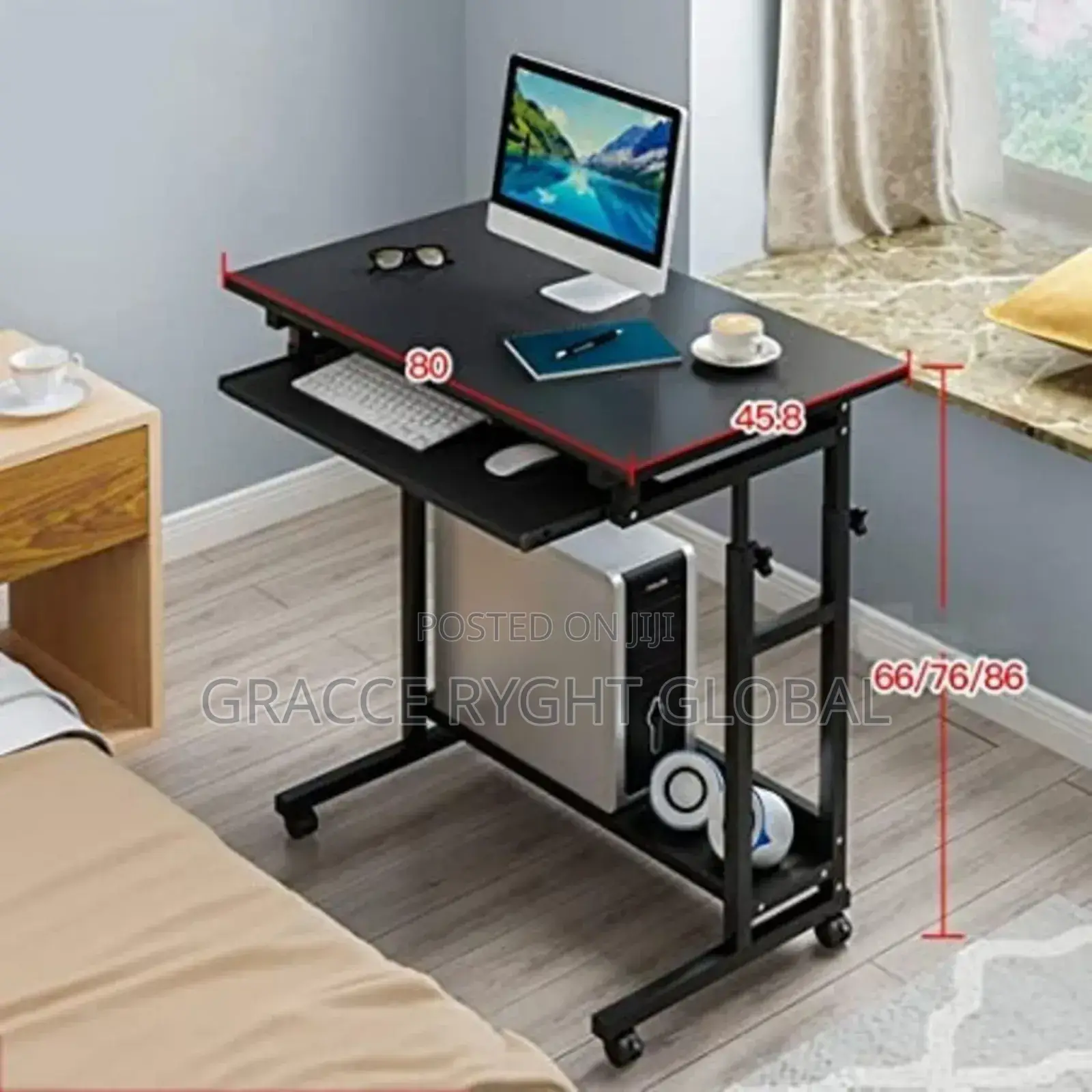 Adjustable Laptop Table With Drawer