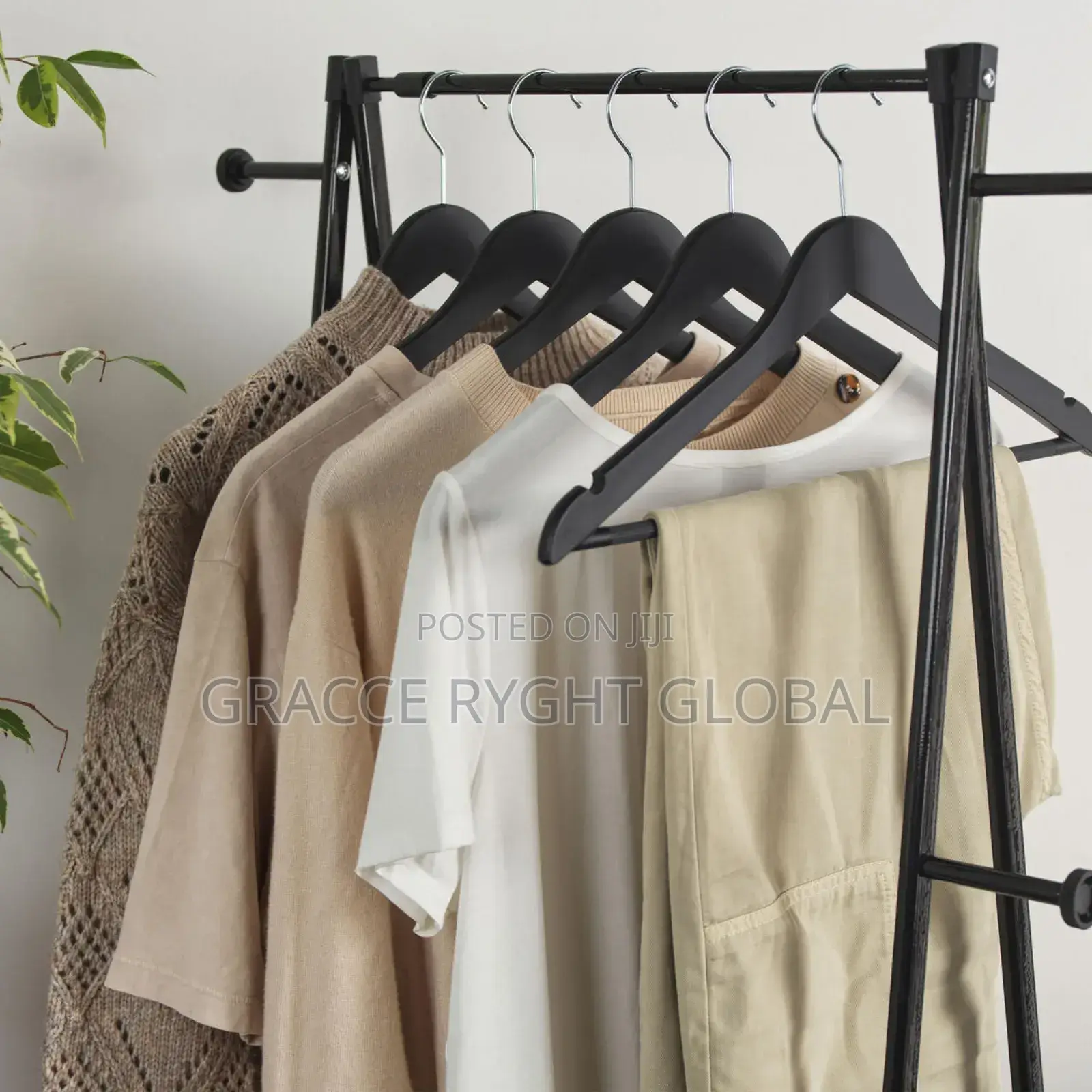Black PVC Cloth Hanger