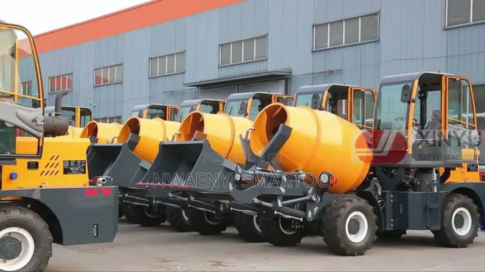 1cubic Mobile Concrete Self Loading Machine With Mixer