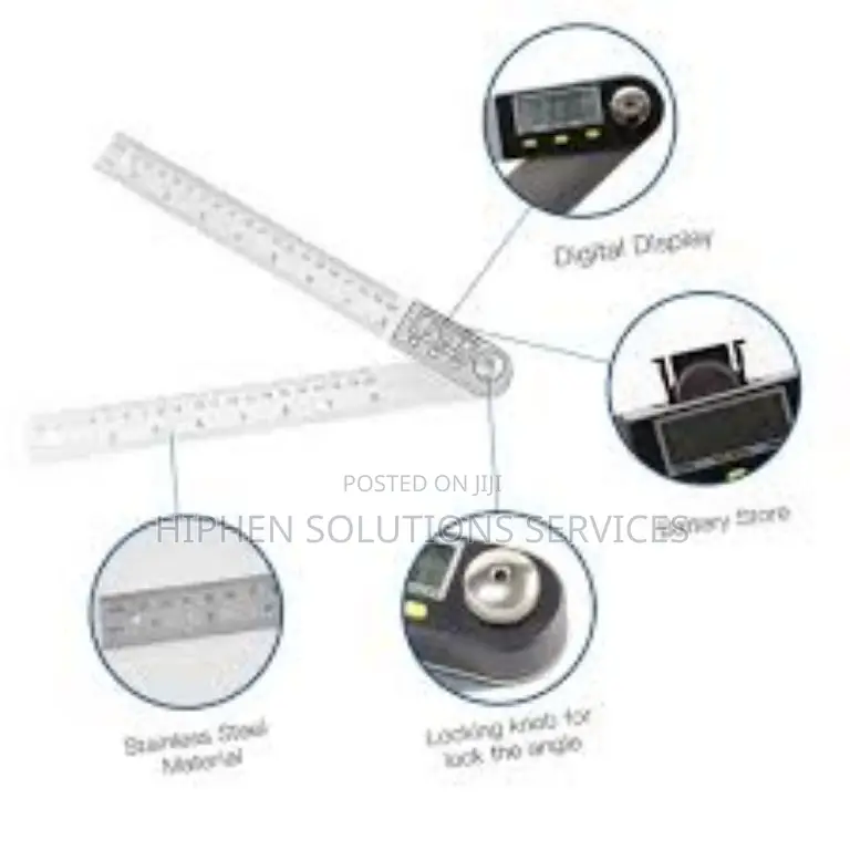 0-200mm Digital Angle Ruler