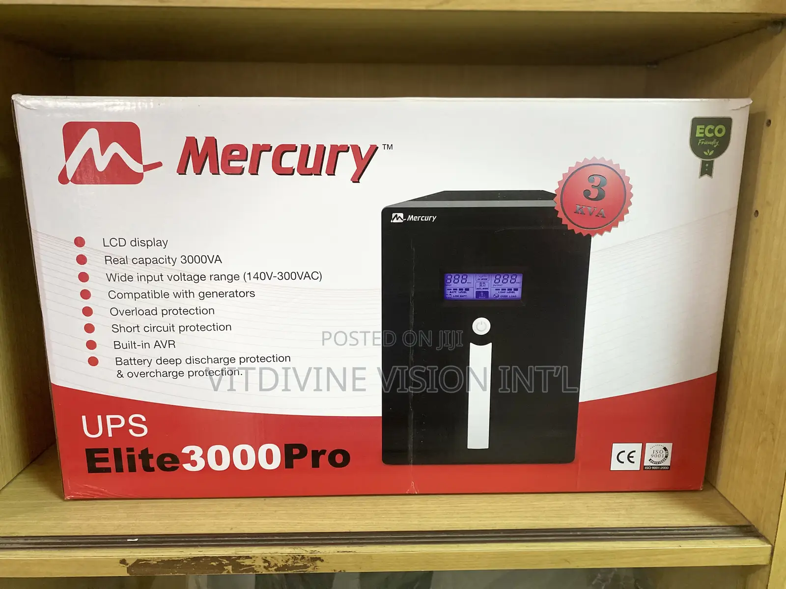 Mercury Elite Ups 3000va Pro 3kva 3.0kva Ups