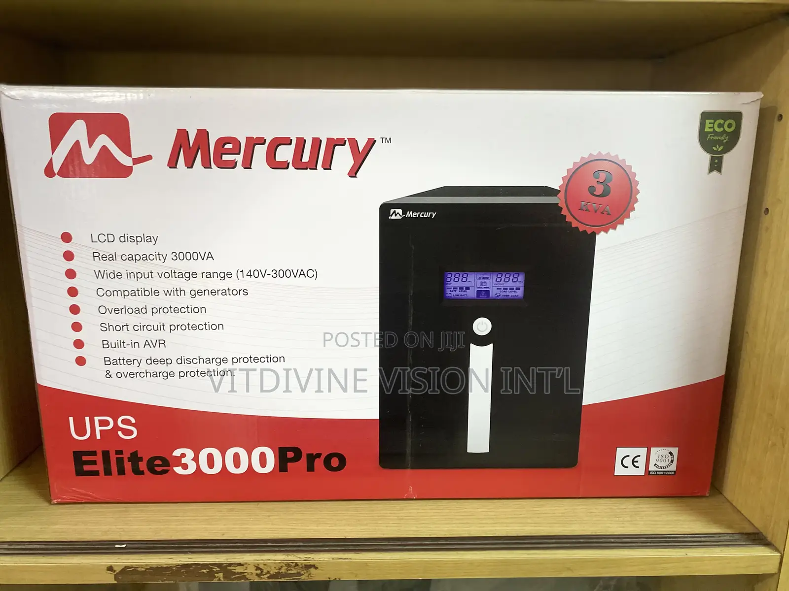 Mercury Elite Ups 3000va Pro 3kva 3.0kva Ups