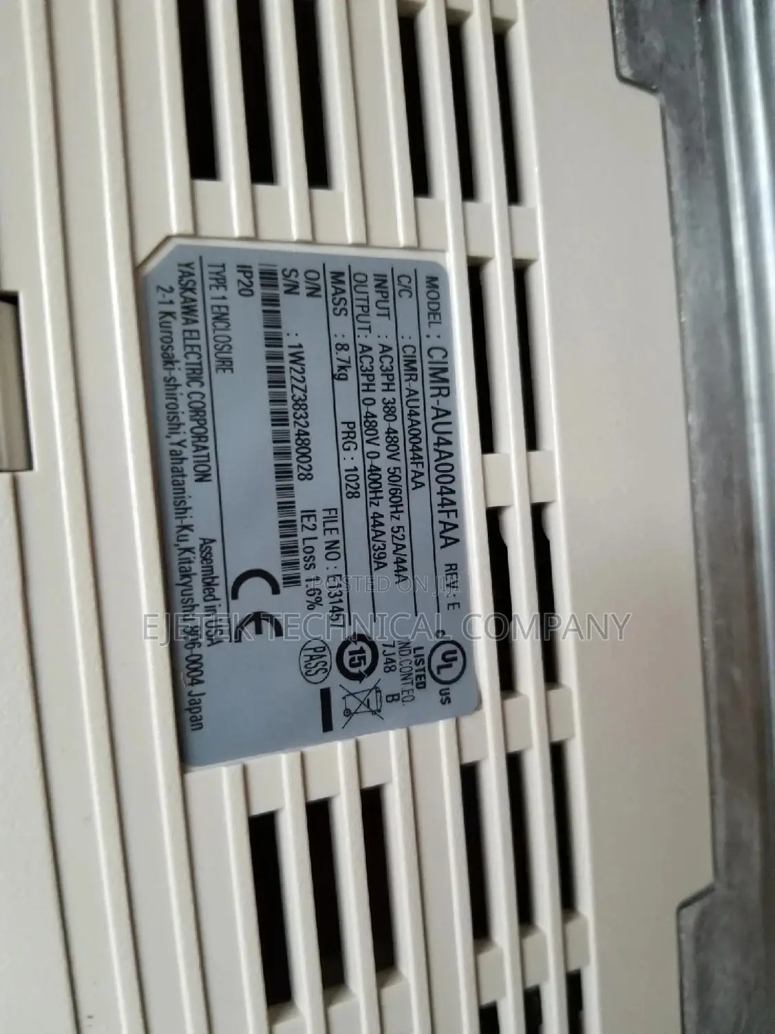 Yaskawa 22kw/30hp Motor Drive Inverter