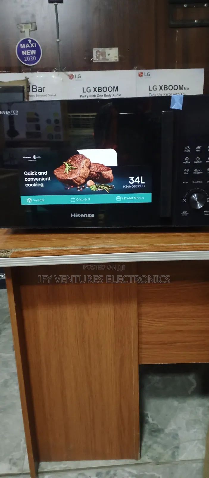 34 Liters Smart Inverter Hisense Digital Microwave.