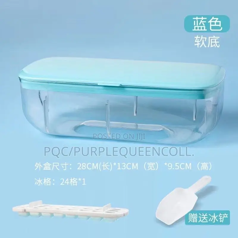 Ice Cube Double Layers Mould Tray With Lid Cover