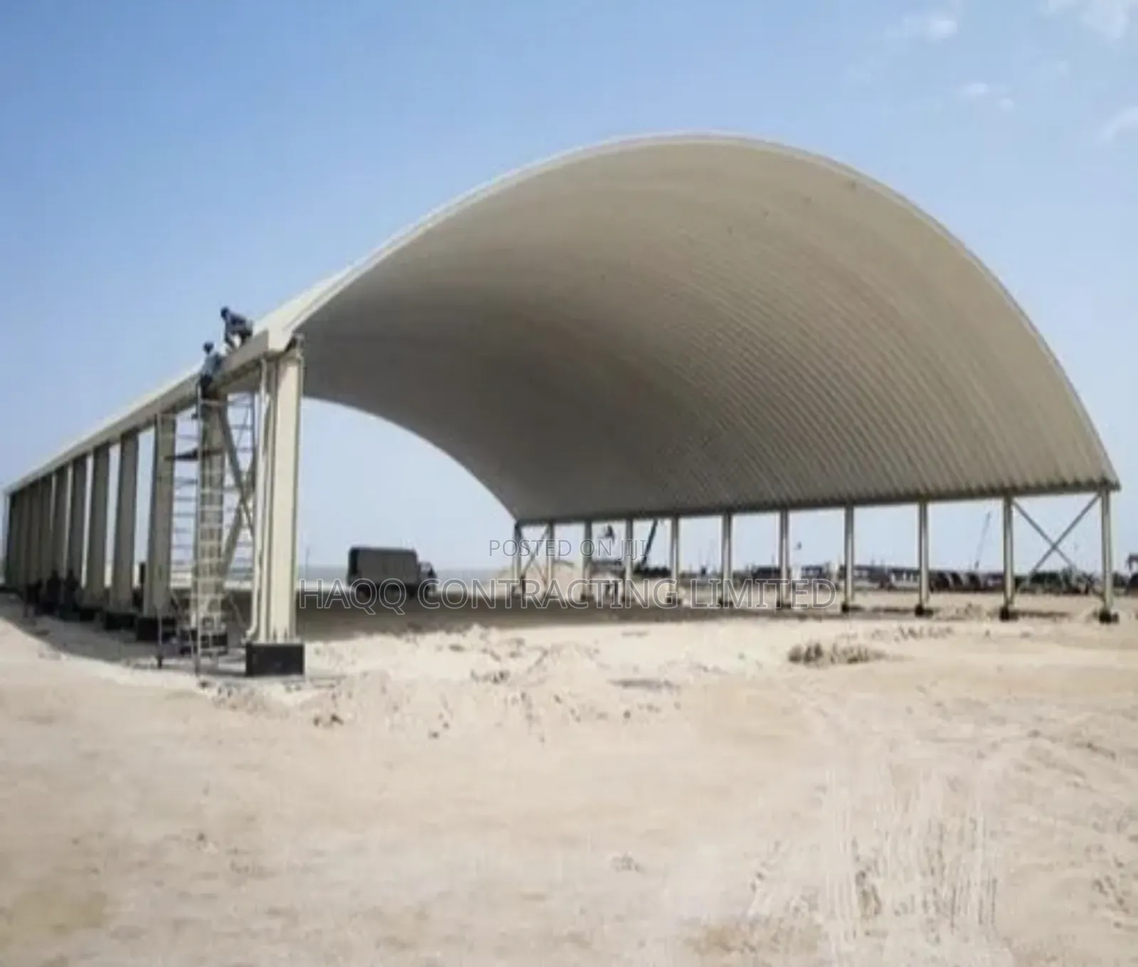 Curved Roofing Warehouse Construction/Steel Fabrication