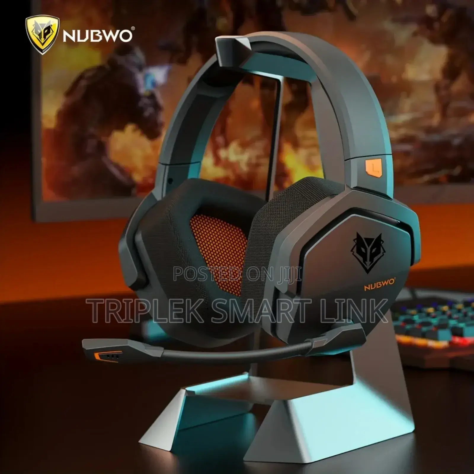 Wireless Gaming Nubwo Headset With Microphone for Ps5 Ps4 Pc Phone