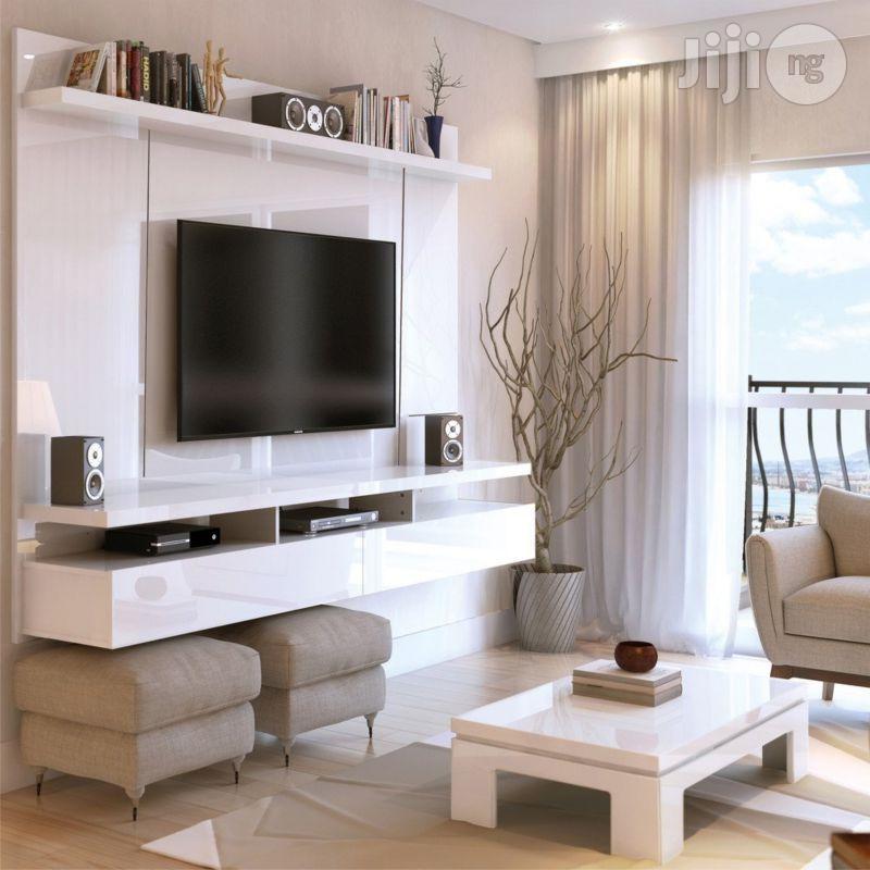 Elegance Floating Wall Tv Stand Unit - White (Fx083ww)