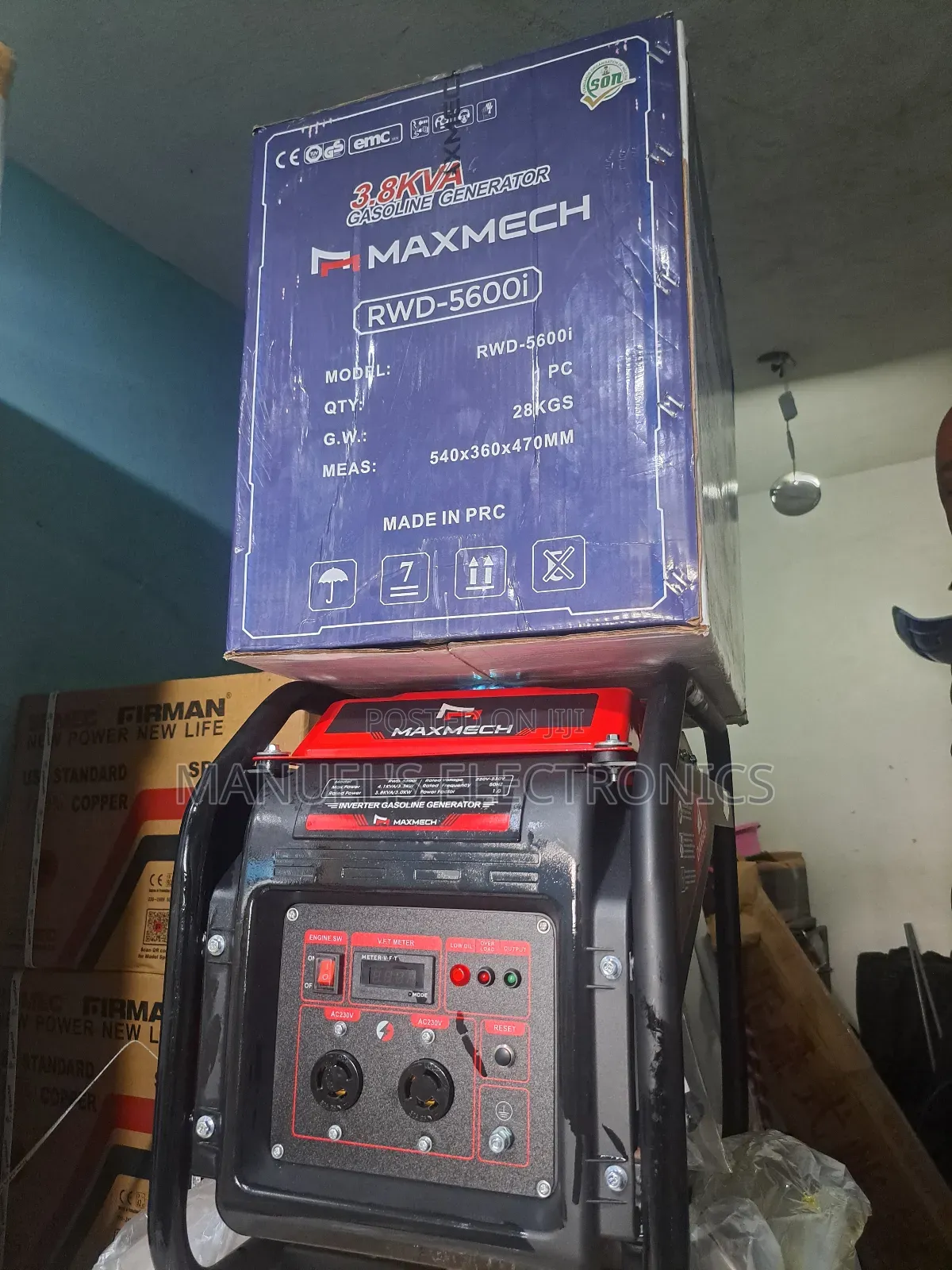 3.8kva Maxmech Inverter Petrol Gen Low Fuel Consumption