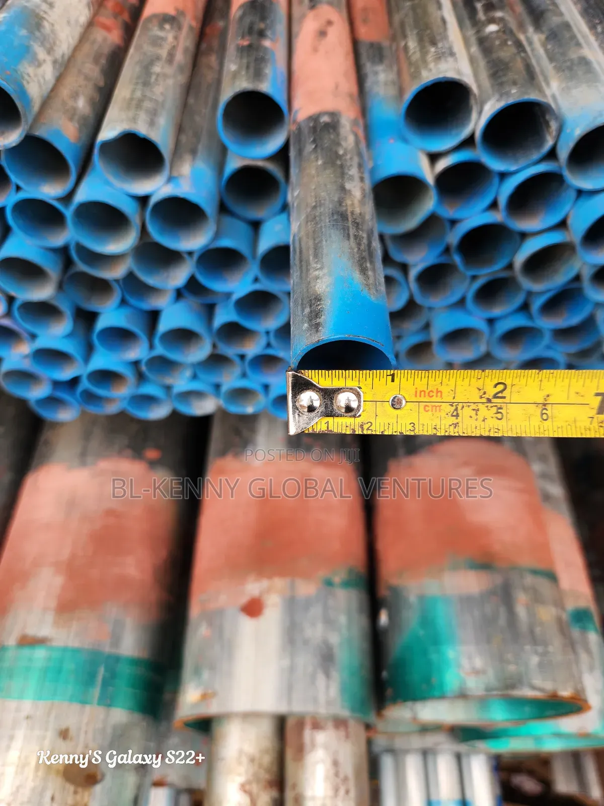 2.5cmx1.5mm Galvanized Pipe