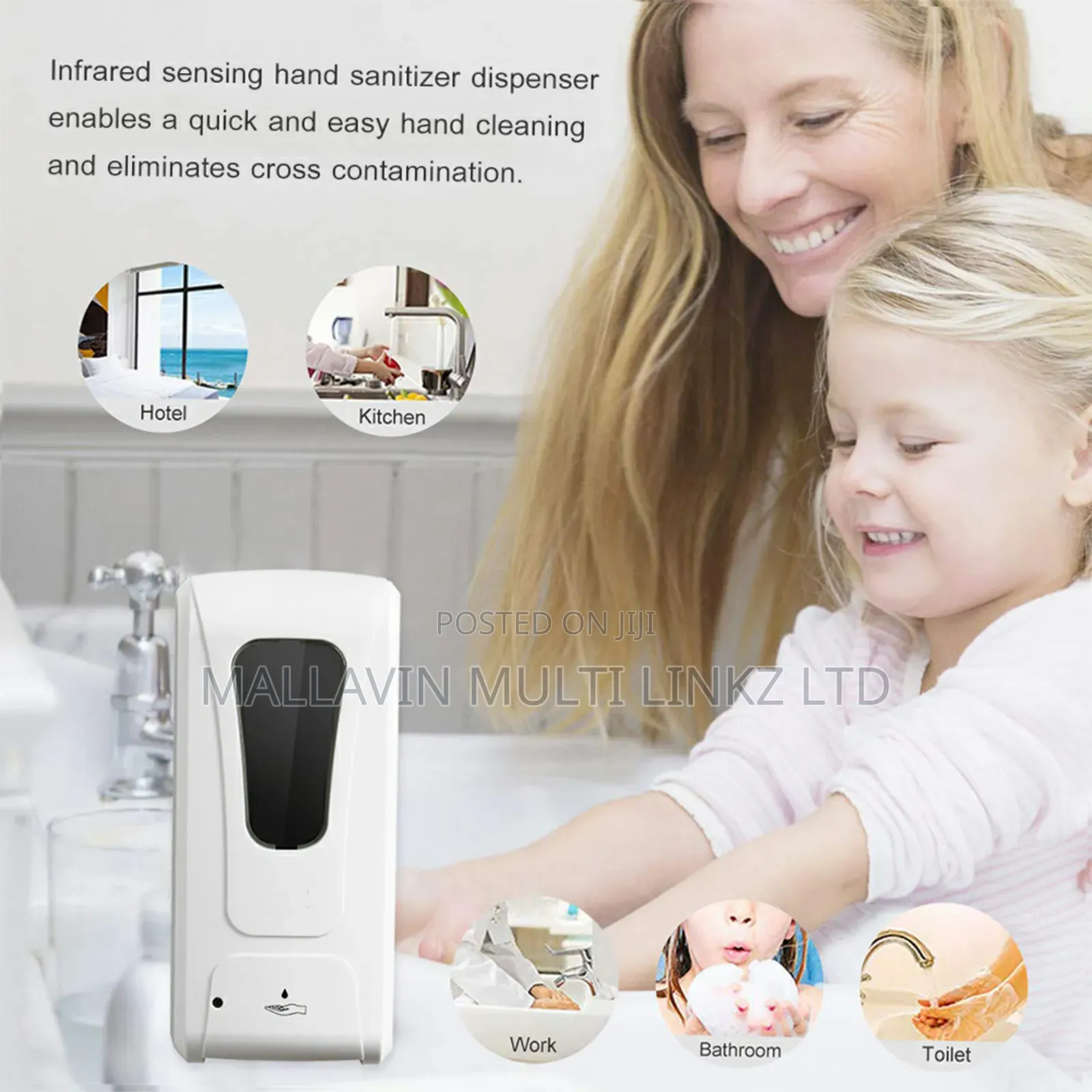 1000ml Liquid Soap Automatic Dispenser Hand Soap Dispense