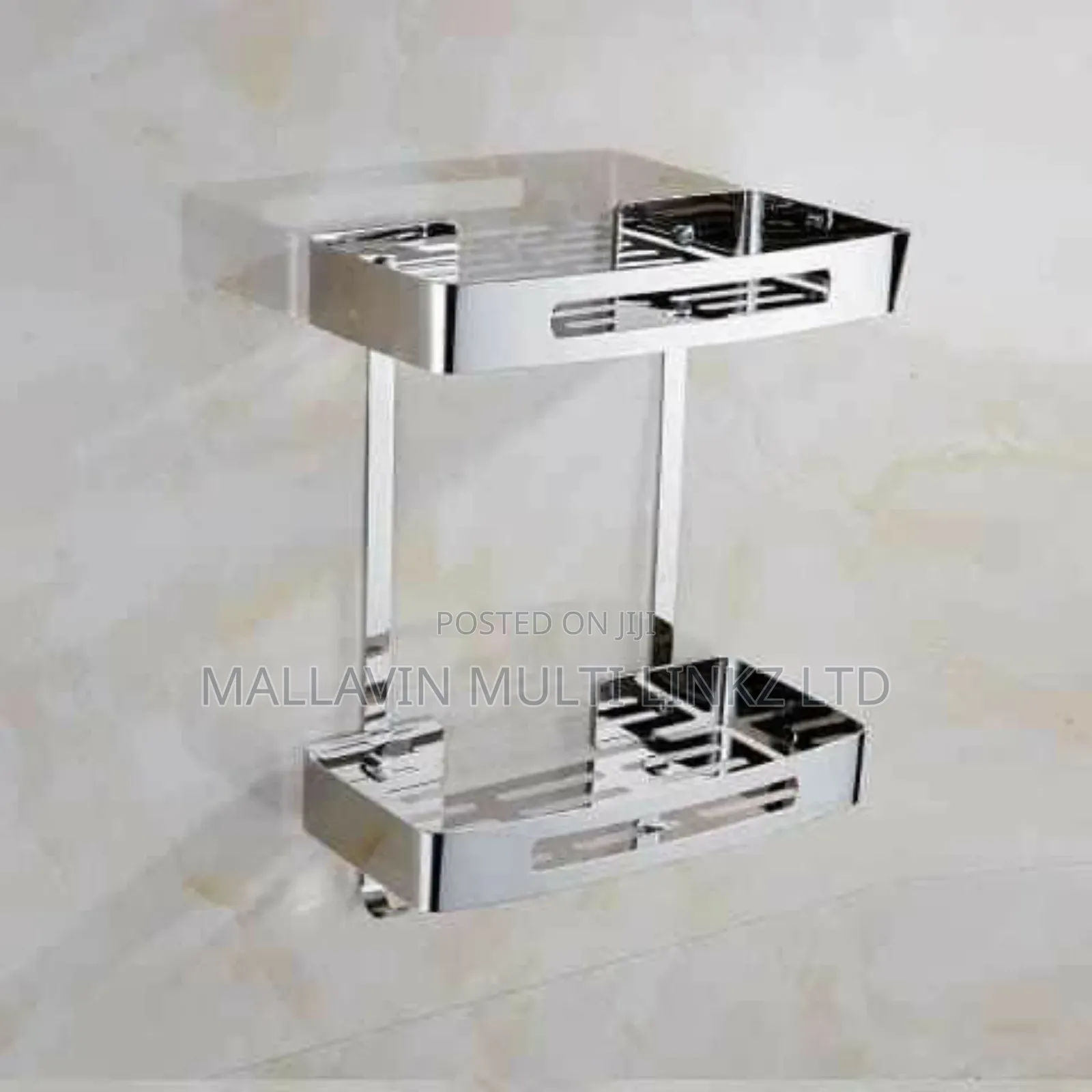 2 Steps Tier Bathroom/ Basket Soap Dish Holder Rack Shelf