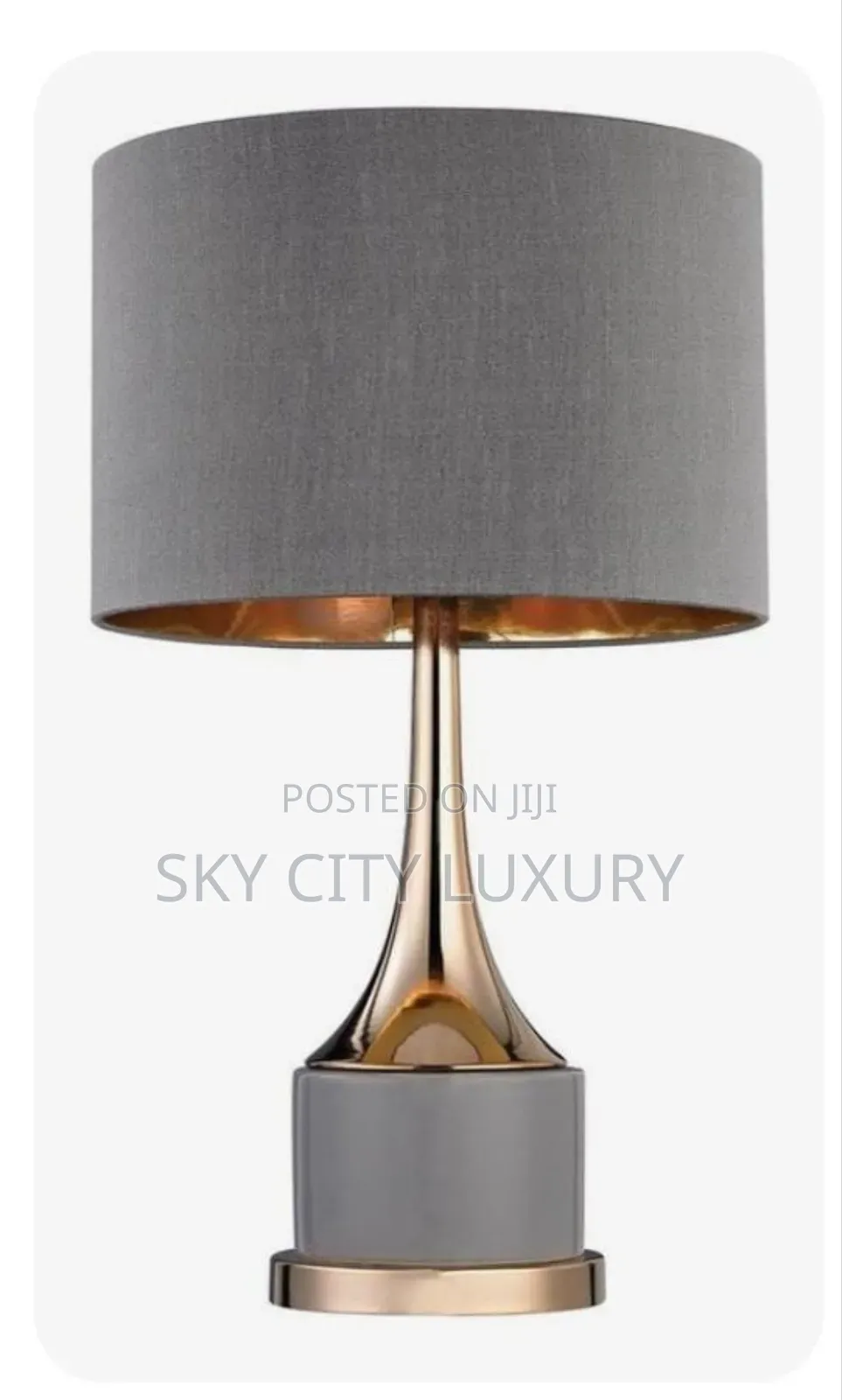 Vintage Twist Metallic Night Table Lamp Light