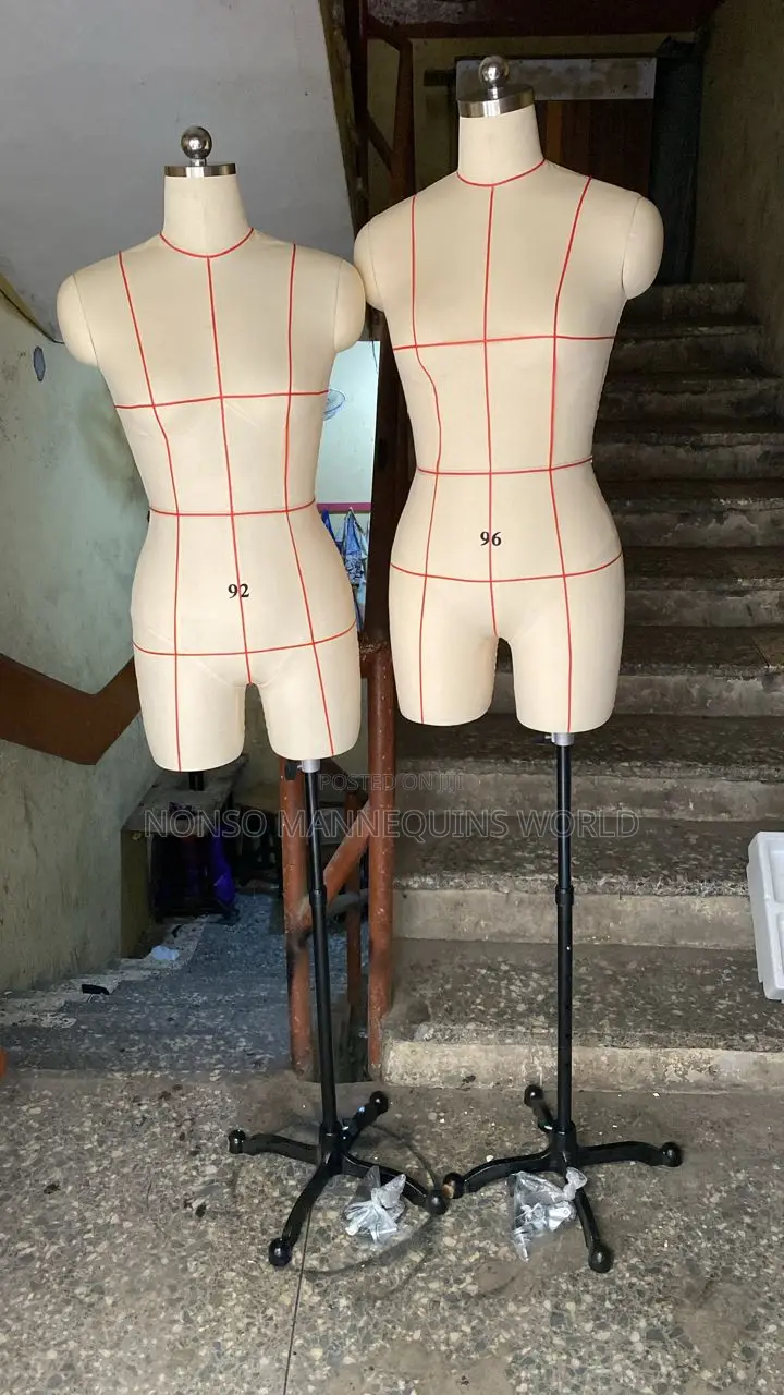 Size 10 and 12 Female Fully Pinnable Body Formss